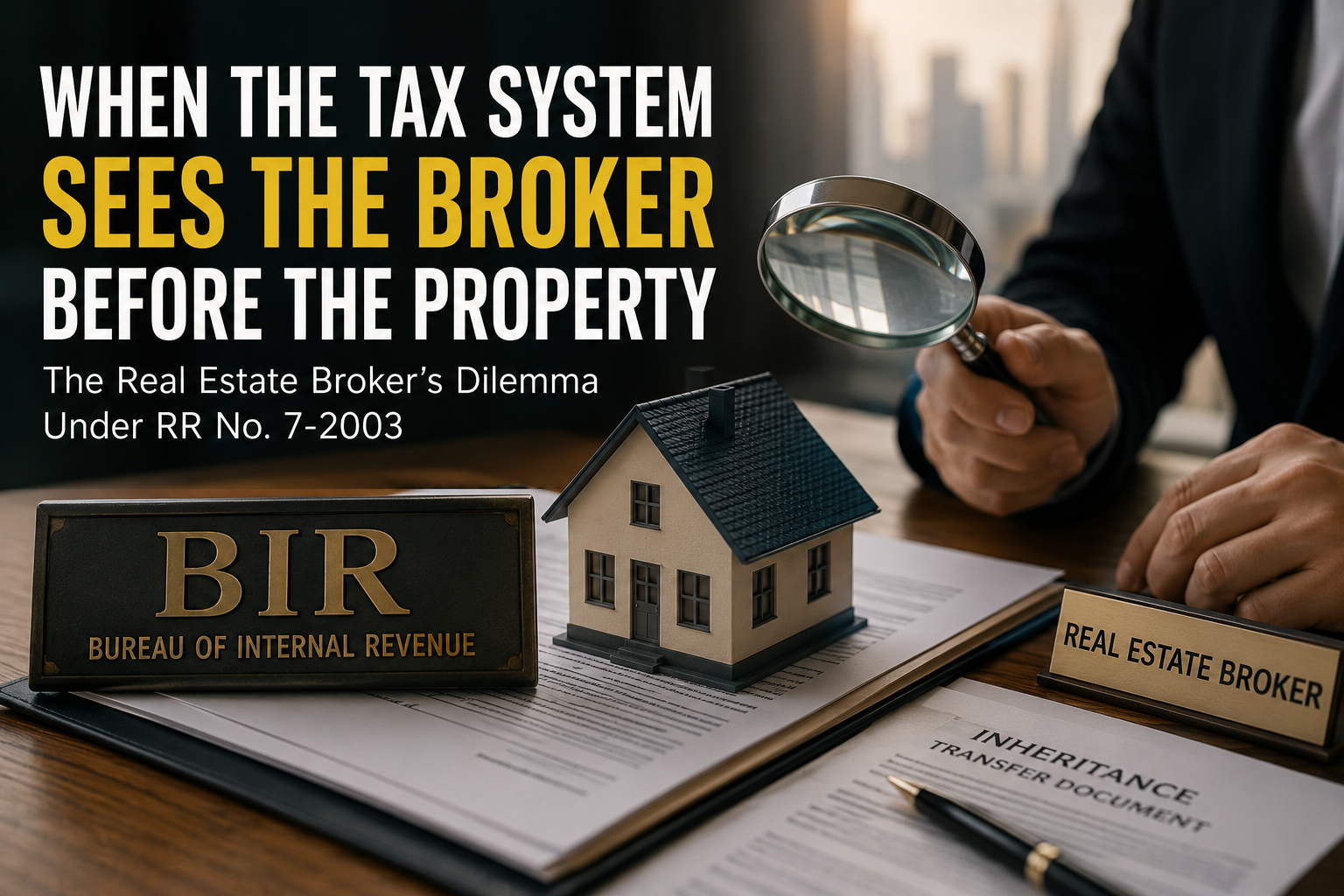 When the Tax System Sees the Broker Before the Property