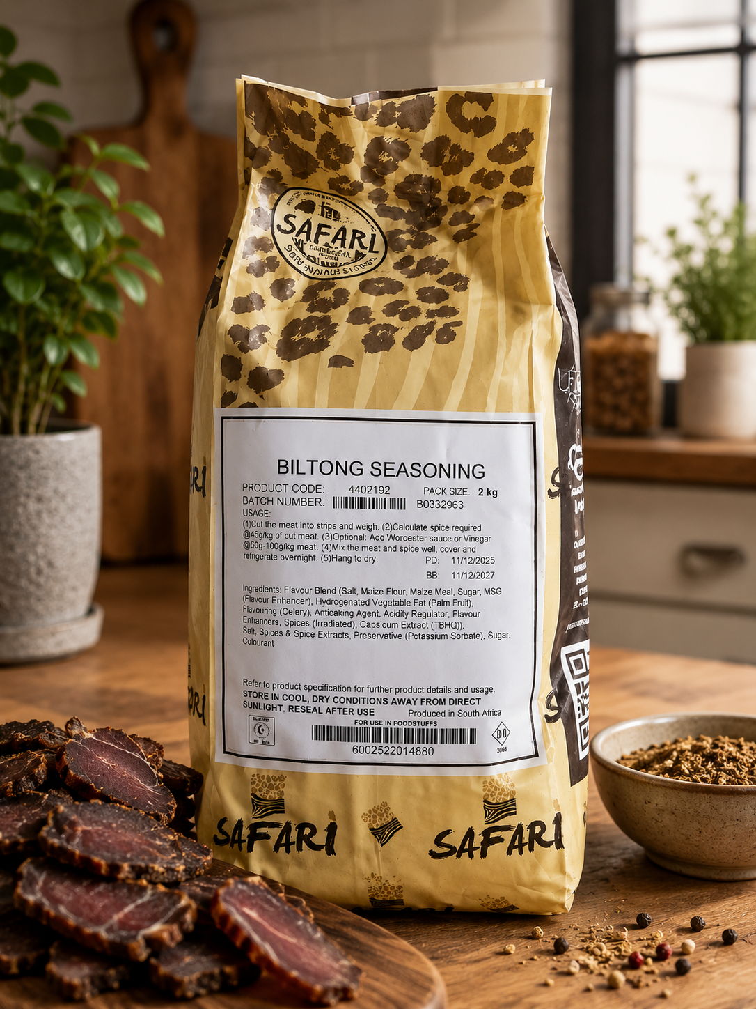 Authentic South African Safari Biltong Seasoning - 1kg