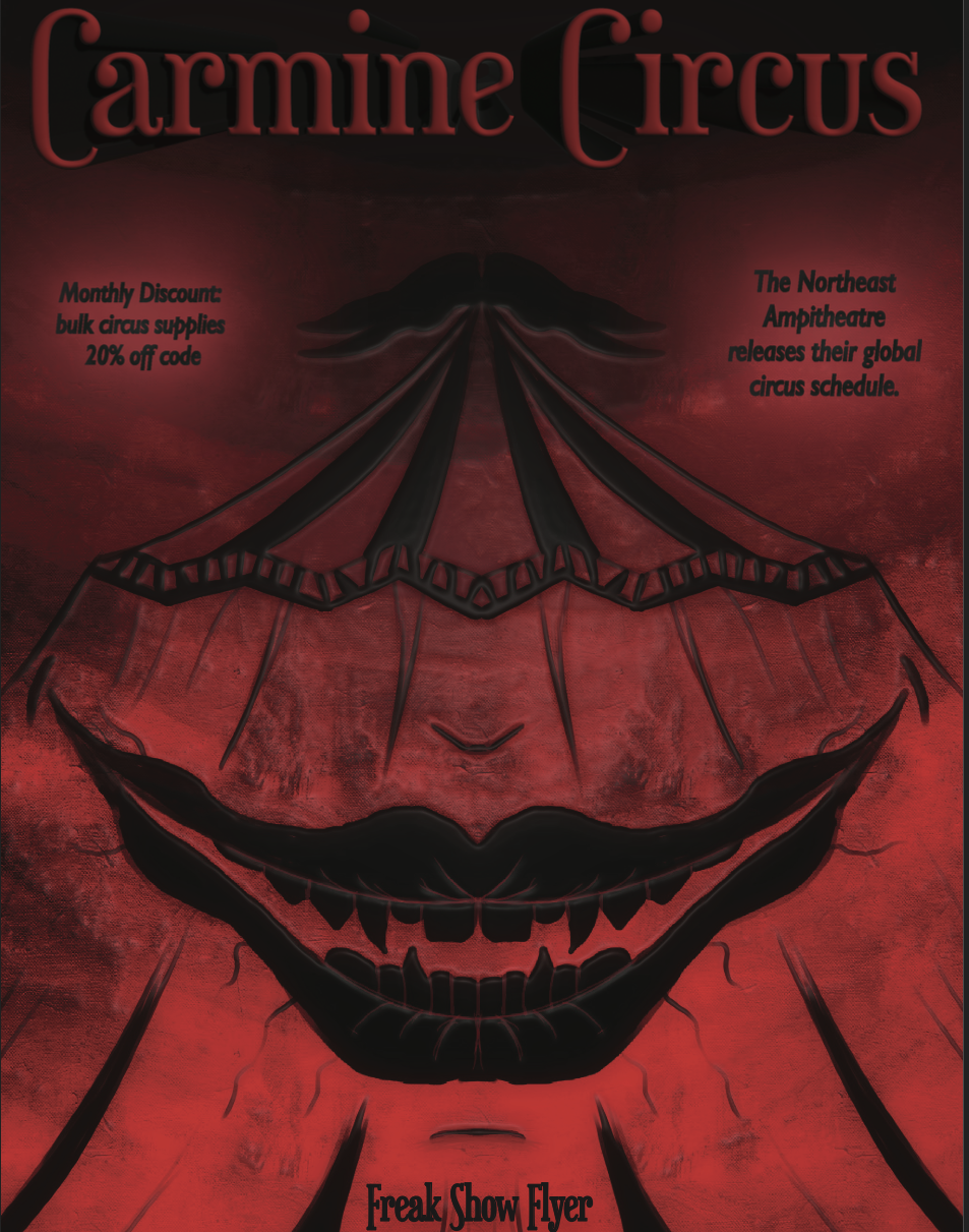 Carmine Circus magazine cover concept