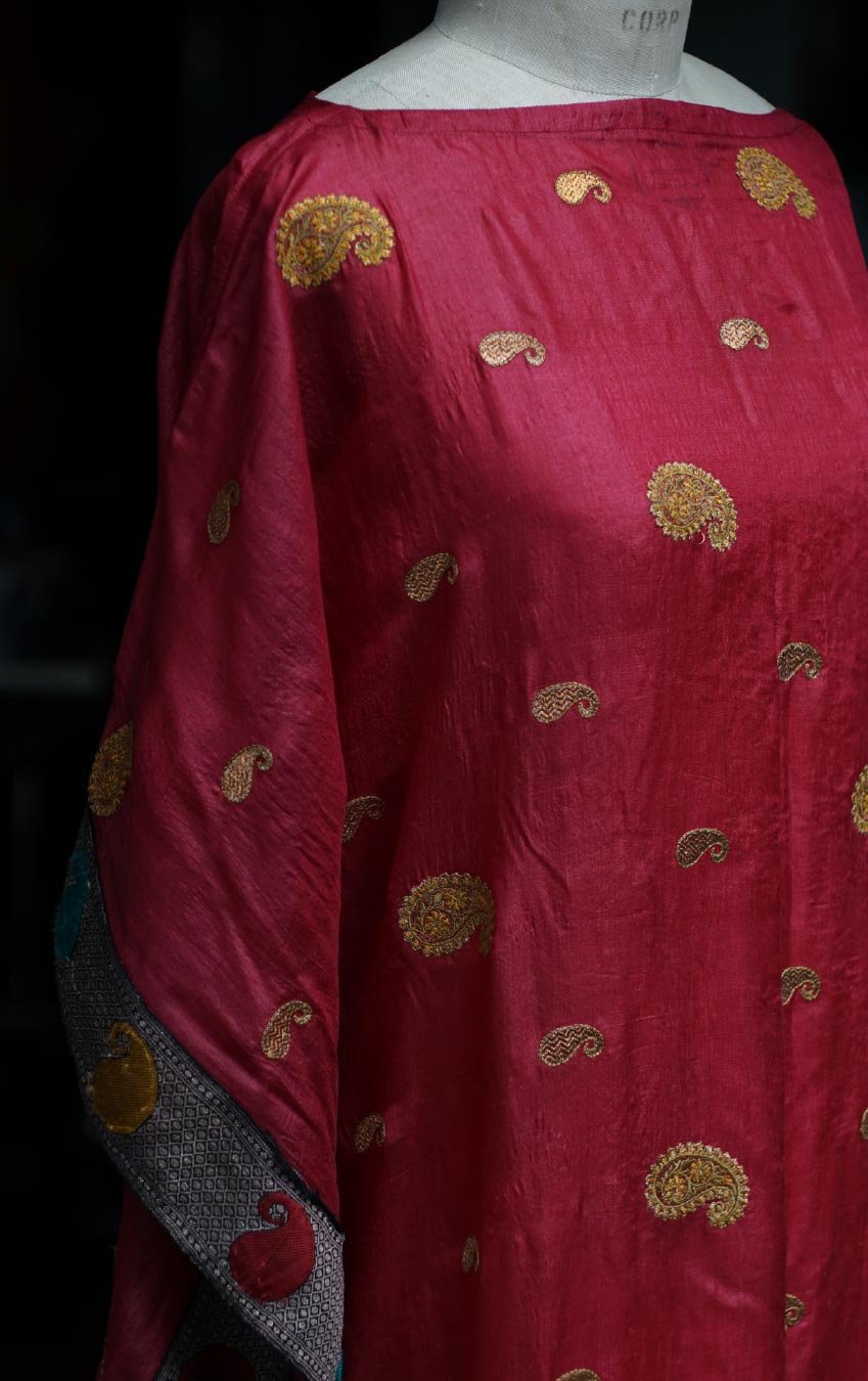 Paisley Silk Kaftan BWK 011