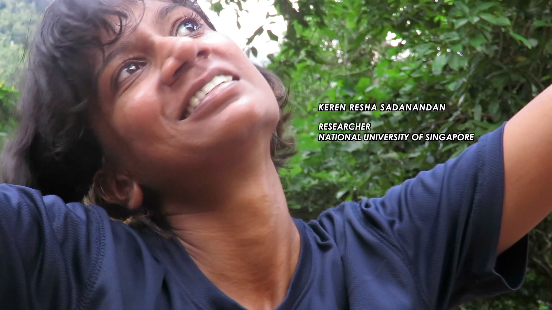 Keren Sadanandan, NUS researcher, sharing her experience during the expedition in Nui GIang Man, Vietnam