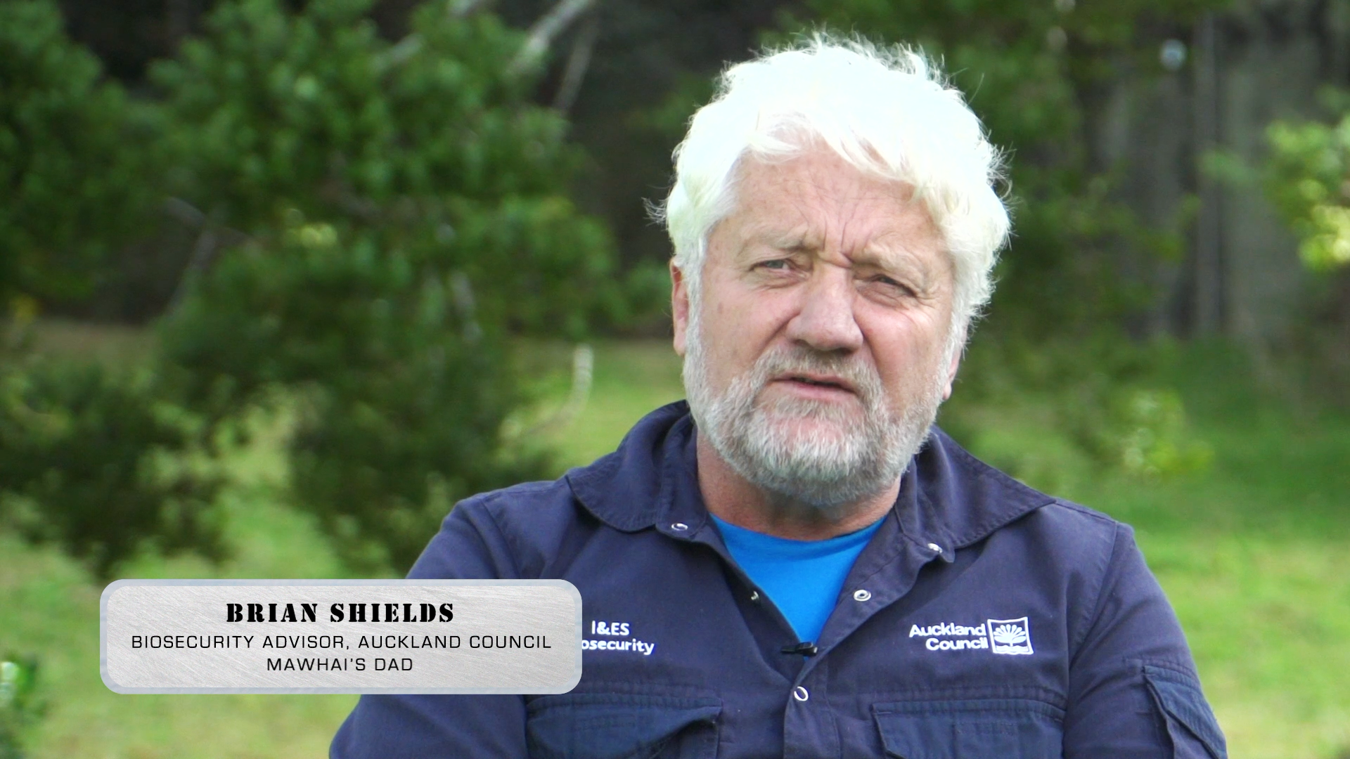 Brian Shields, a biosecurity advisor for Auckland Council