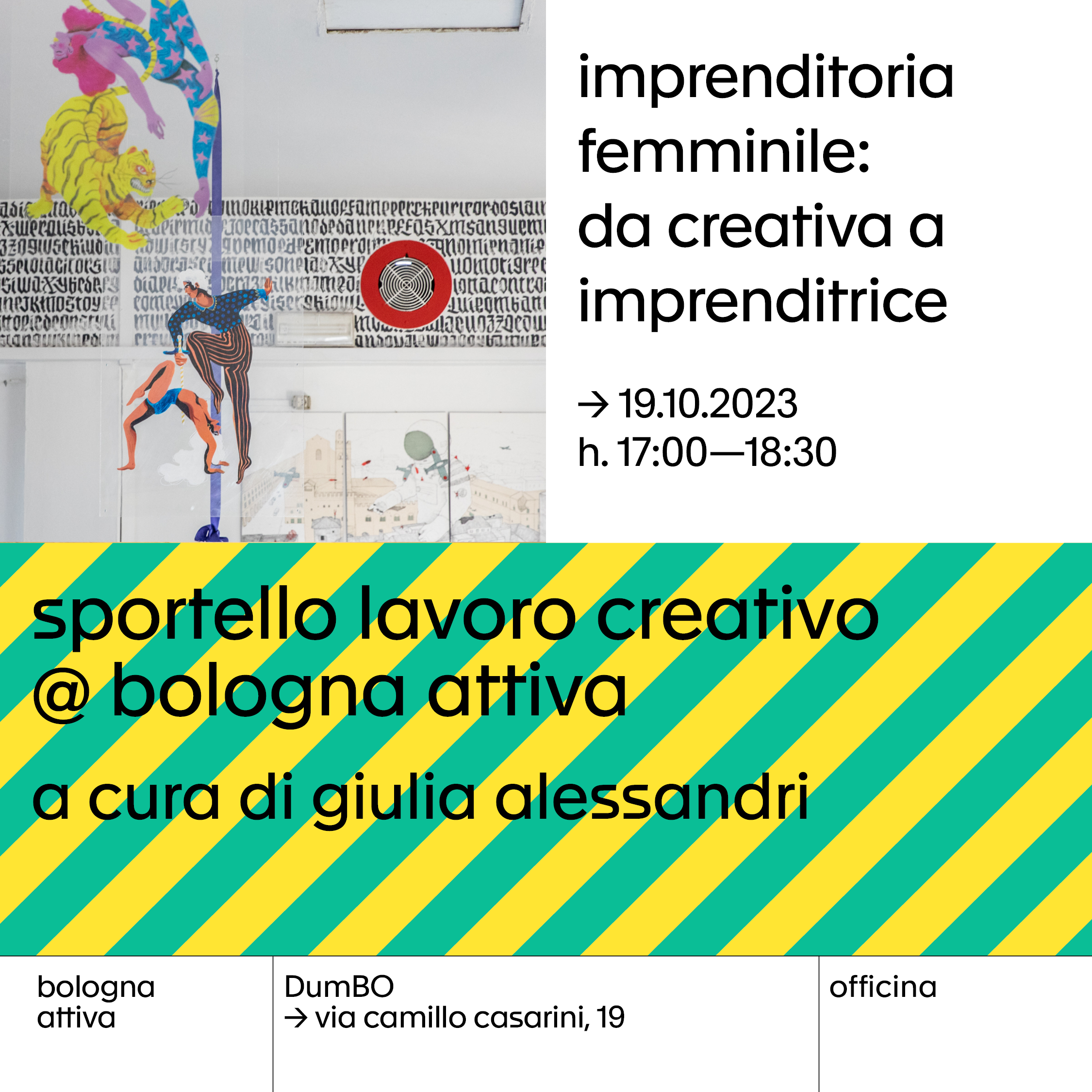 Torna lo #Sportellolavorocreativo con l'appuntamento di ottobre