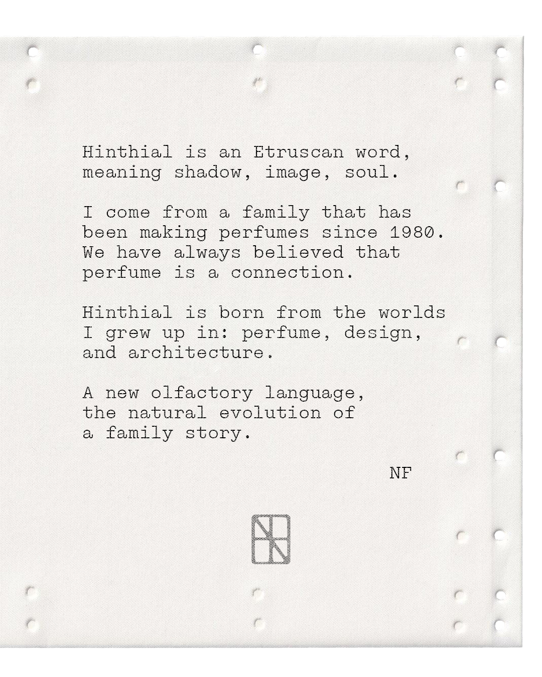 Hinthial manifesto, typewritten on paper