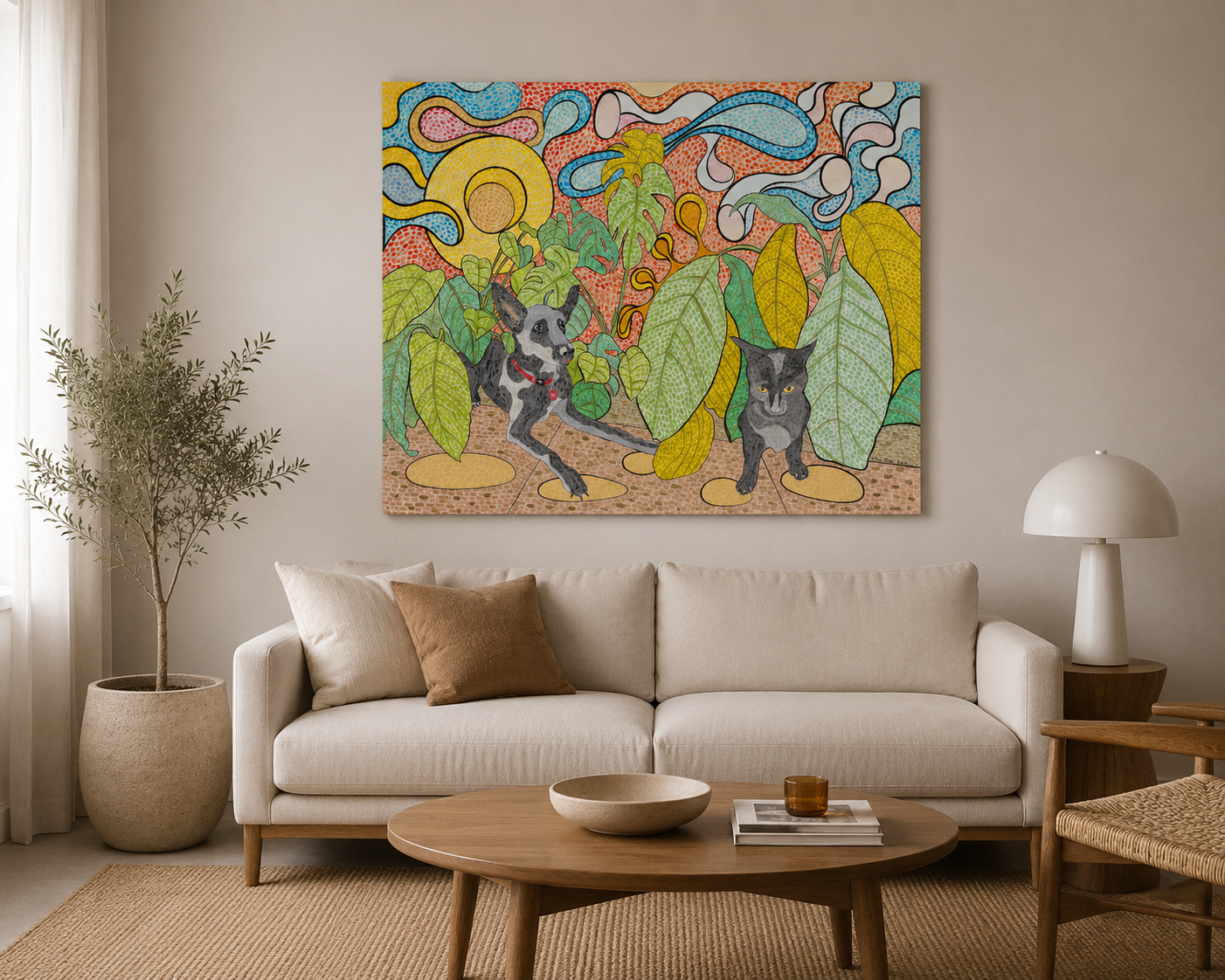 Beneath The Monstera - original