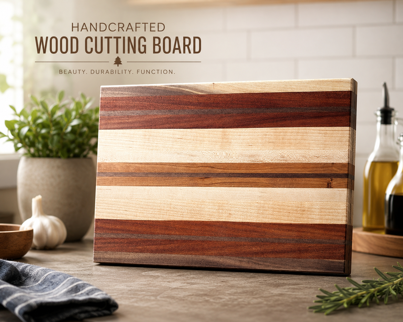 12" x 14" Wood Cutting Board