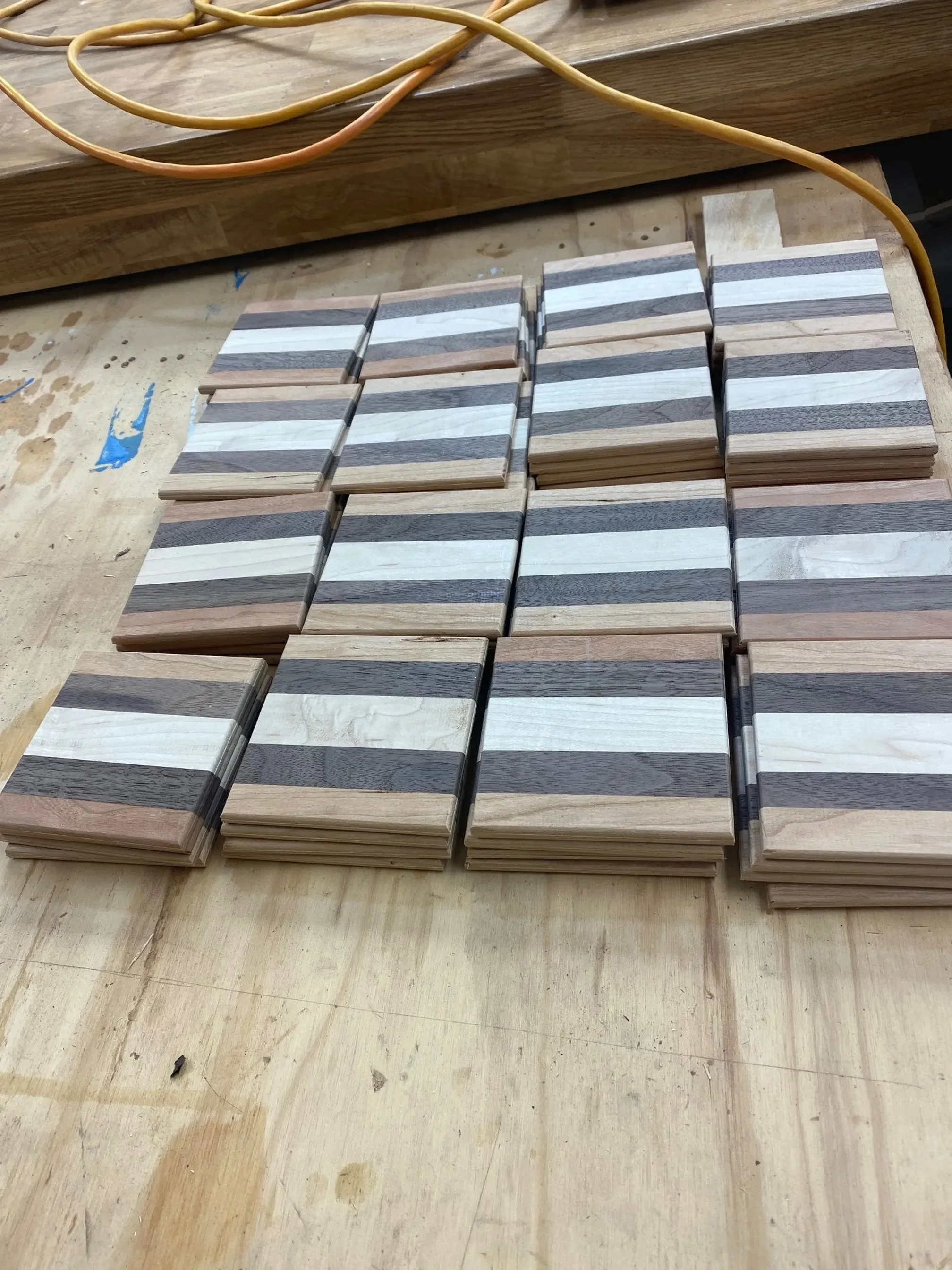 Unfinished coasters