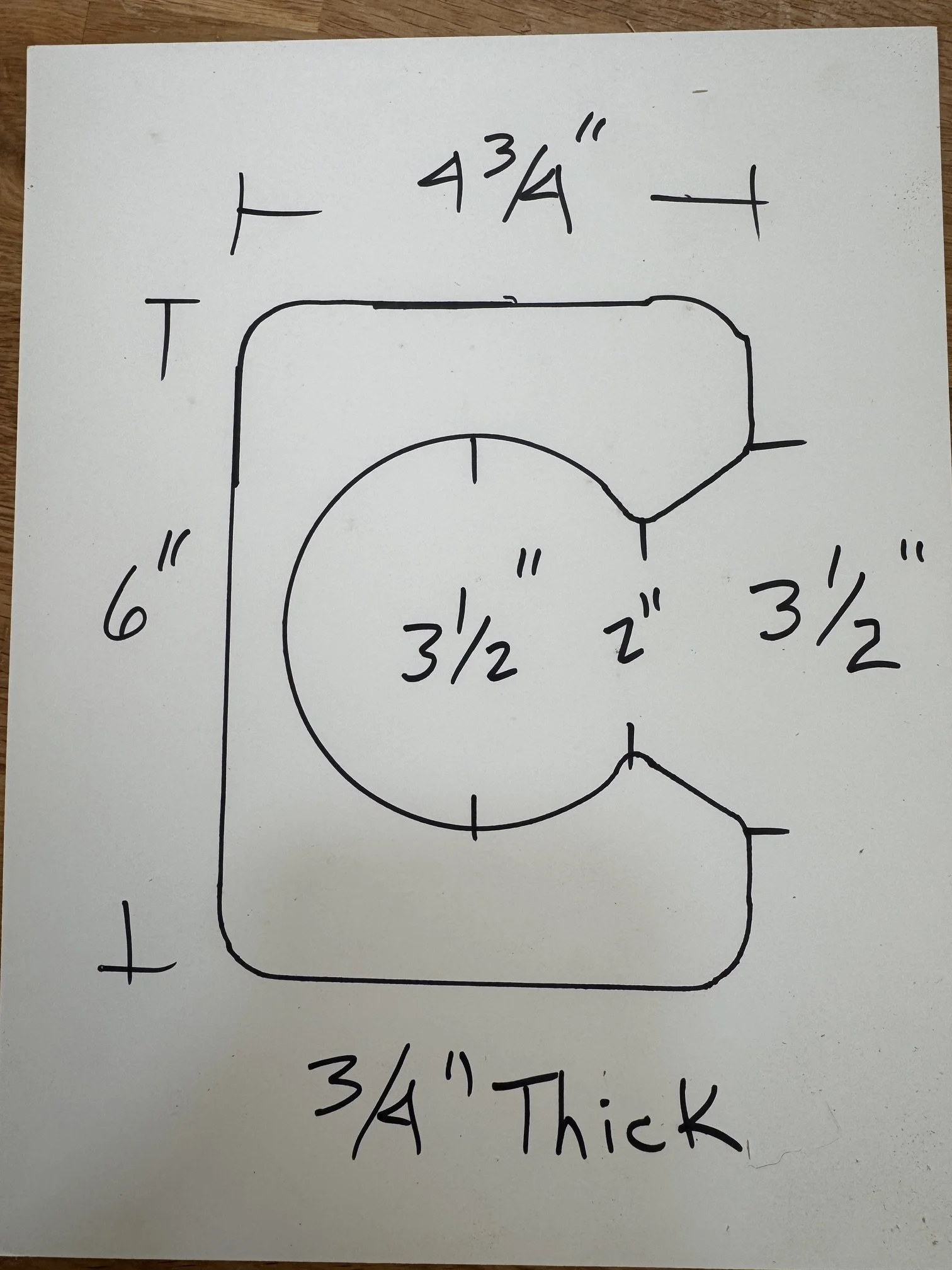 A hand-drawn diagram of a toilet with measurements and annotations, including the height of the toilet (6 inches), the bowl diameter (3 1/2 inches), and the tank diameter (3/2 inches). The diagram is labeled with notes like "Thanks" at the bottom.