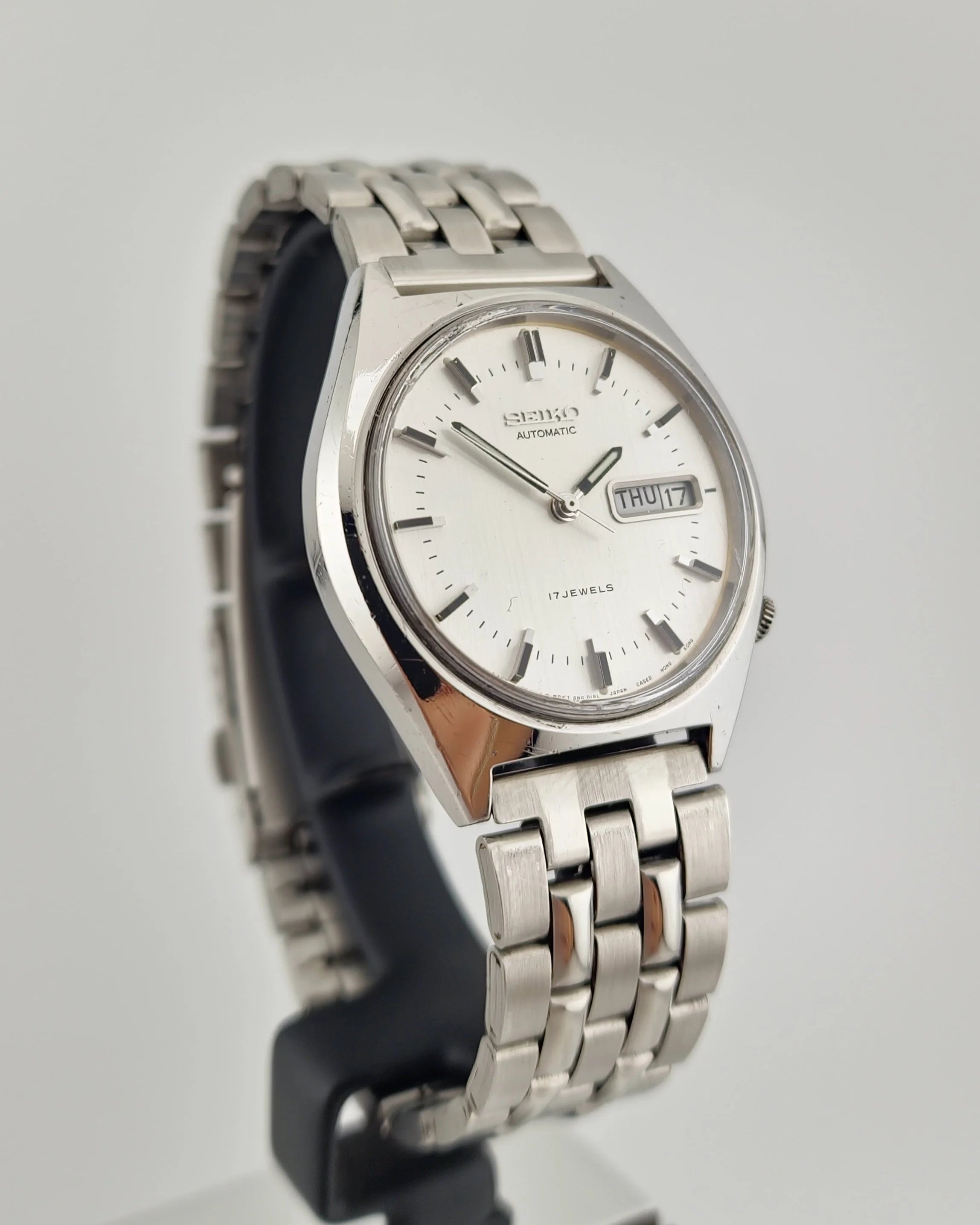 Seiko Automatic Weiß-Silber 6309