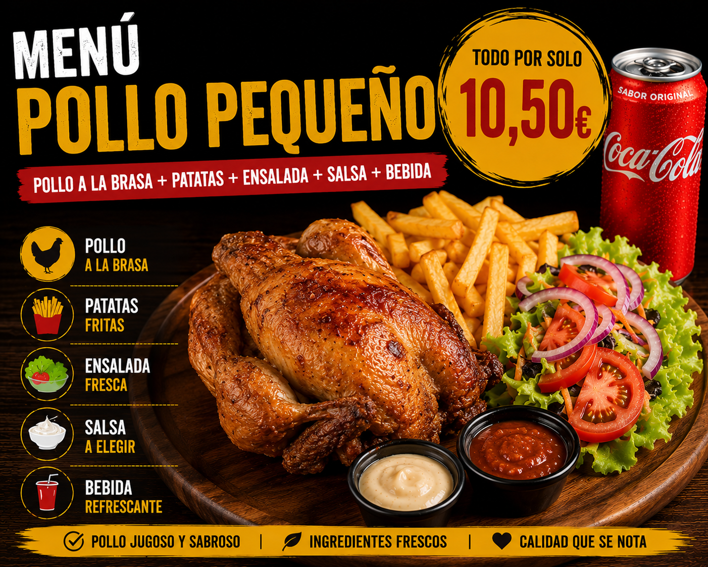 Menu Pollo Pequeno