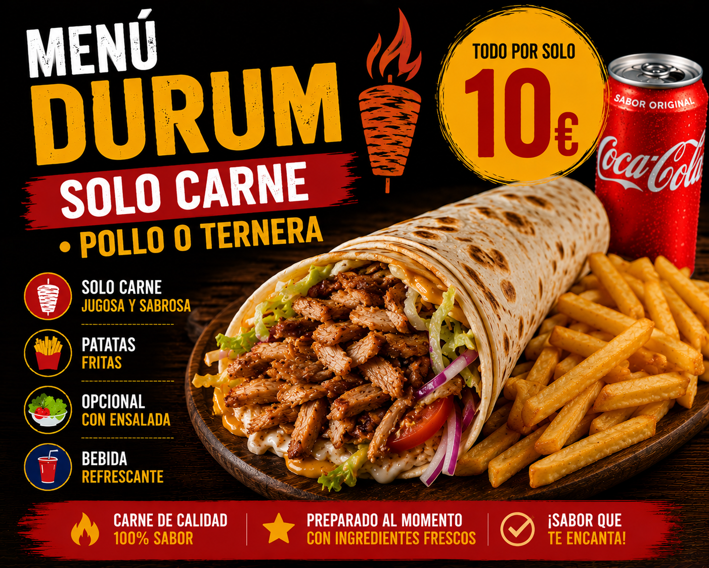 Menu Durum Solo Carne