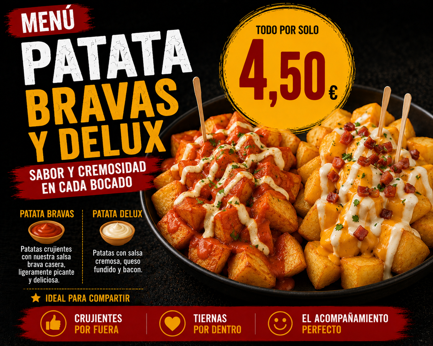 Patatas Bravaso y de lux