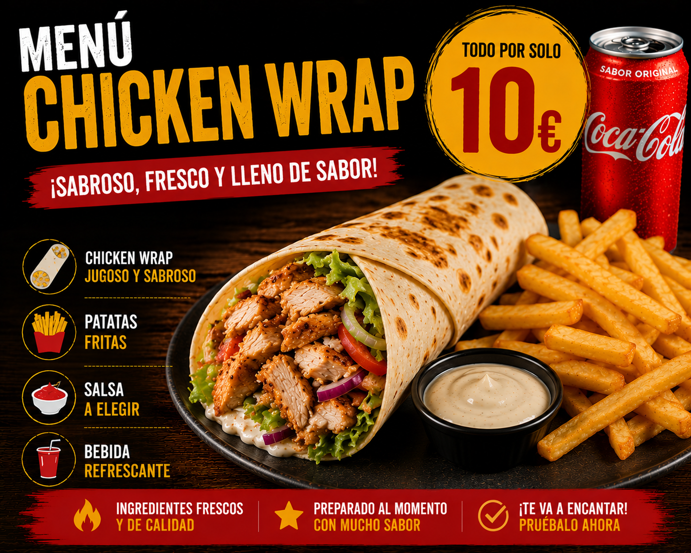 Menu Chicken Wrap