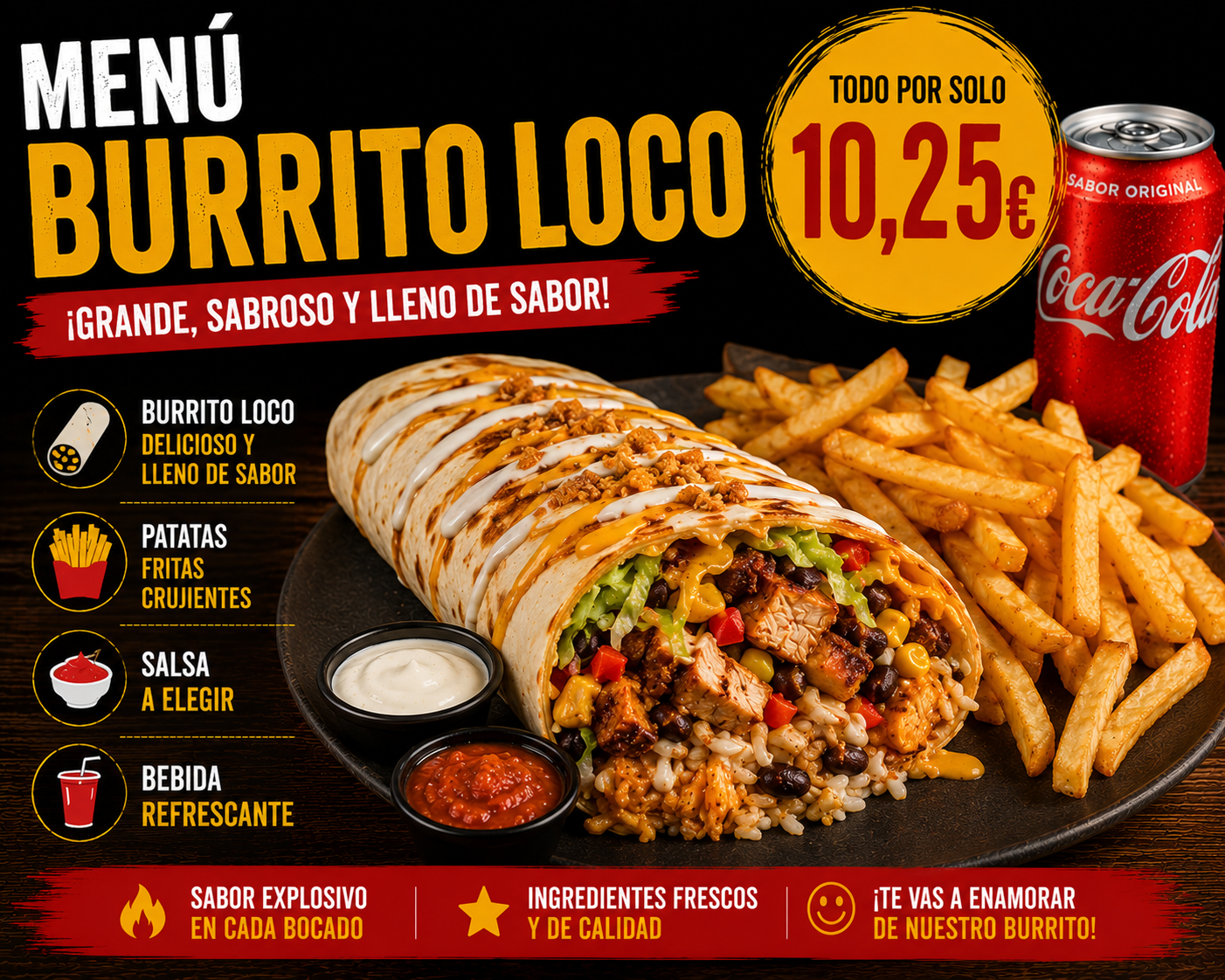 Menu Burrito Loco
