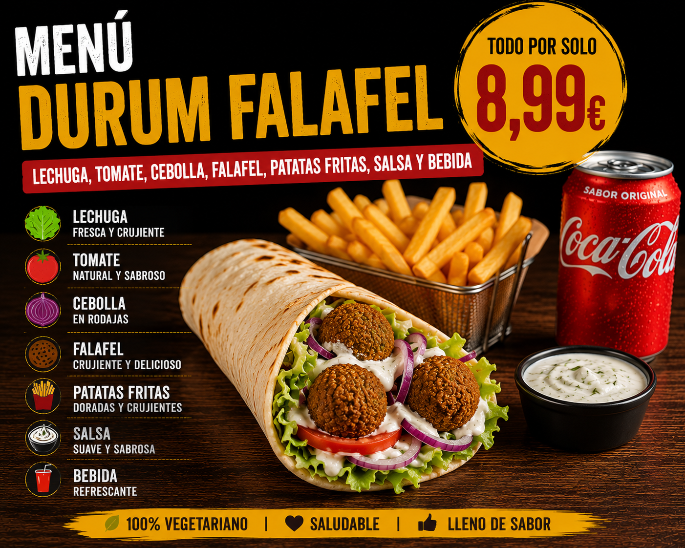 Menu Durum Falafel
