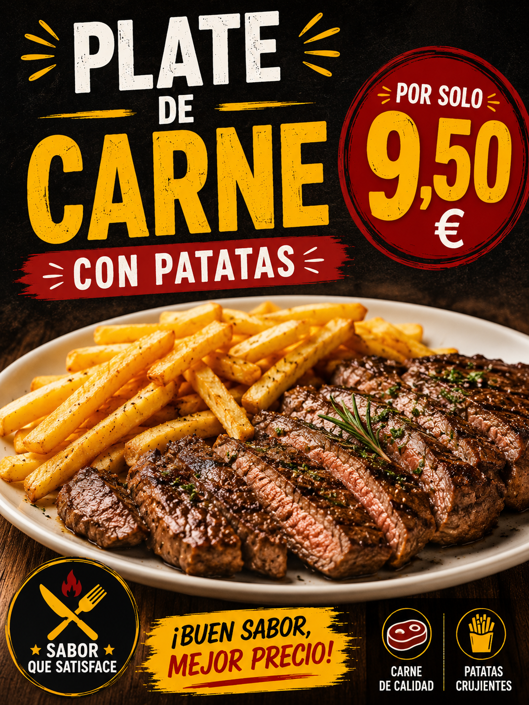 Plato Carne Con Patatas
