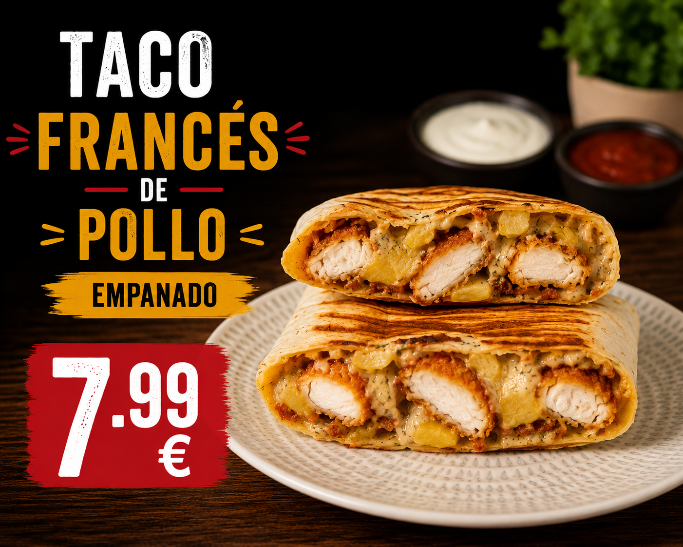 Taco Pollo Empanado