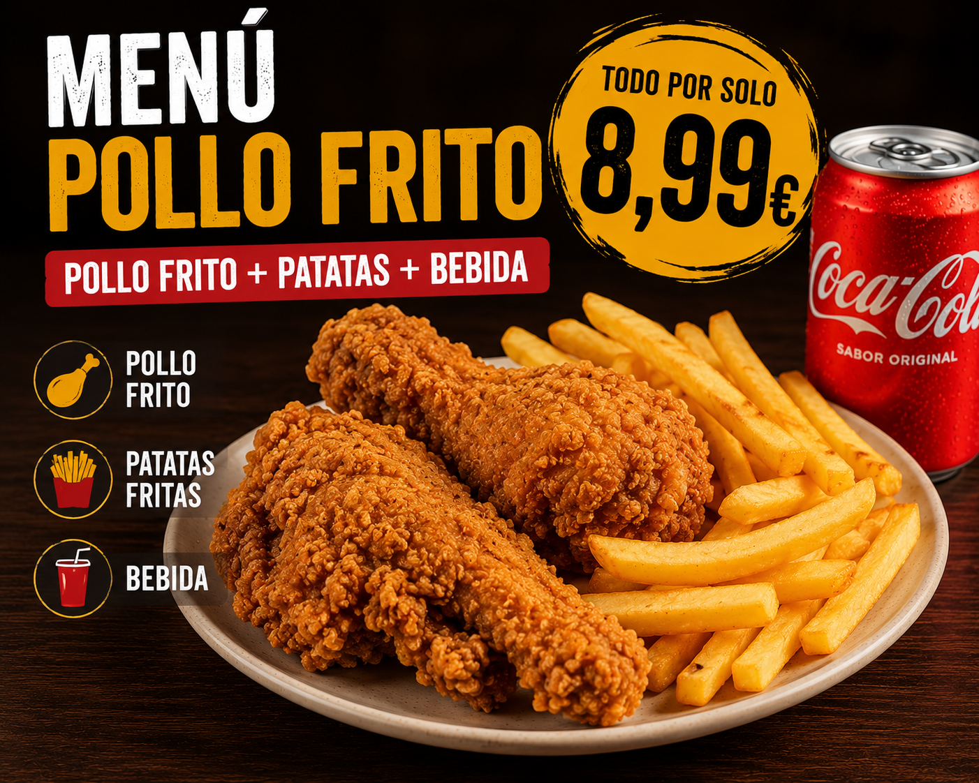 Menu Pollo Frito