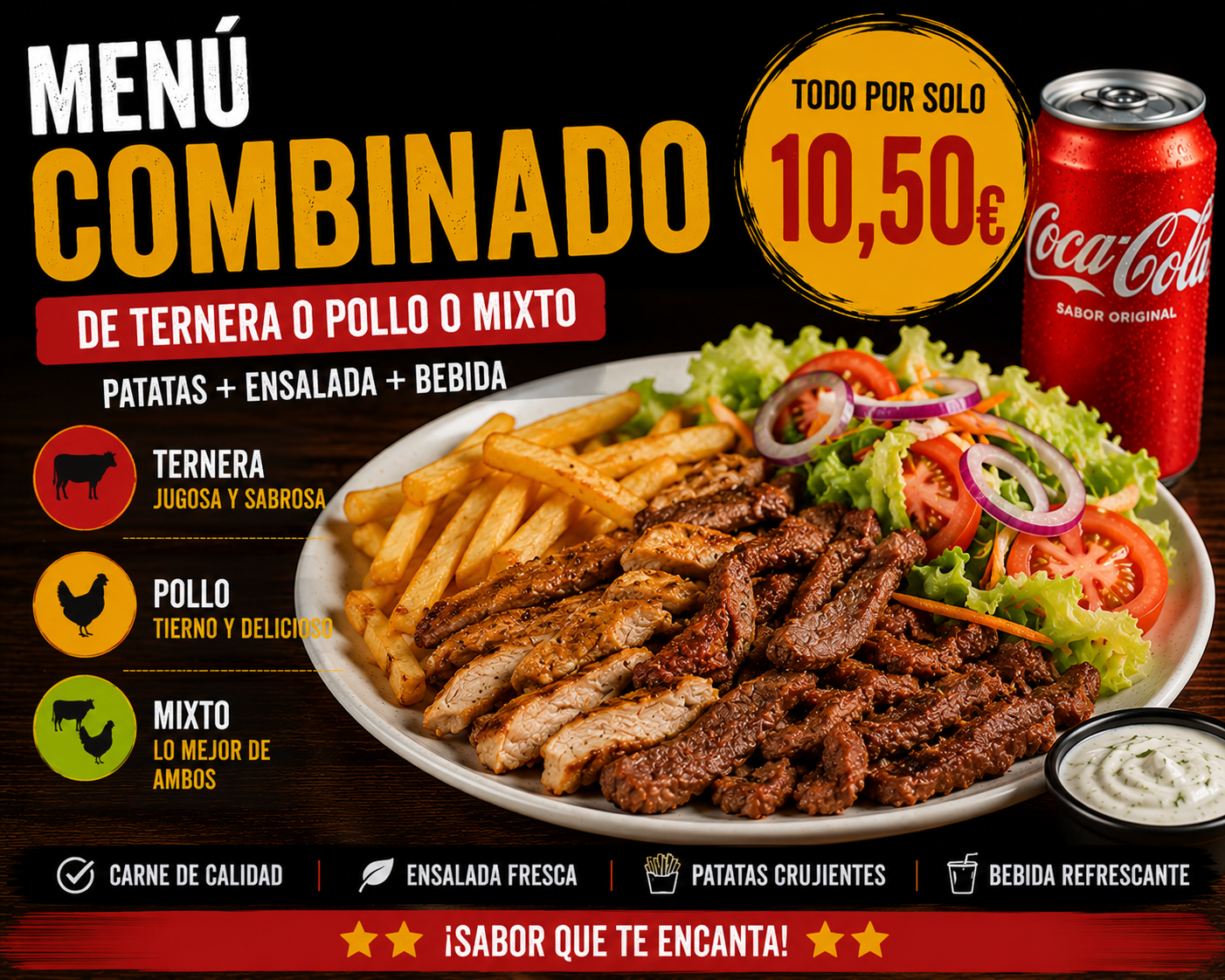 Menu Plato Combinado