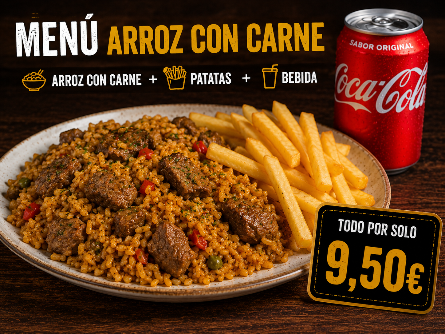 Menu  Arroz Con Carne