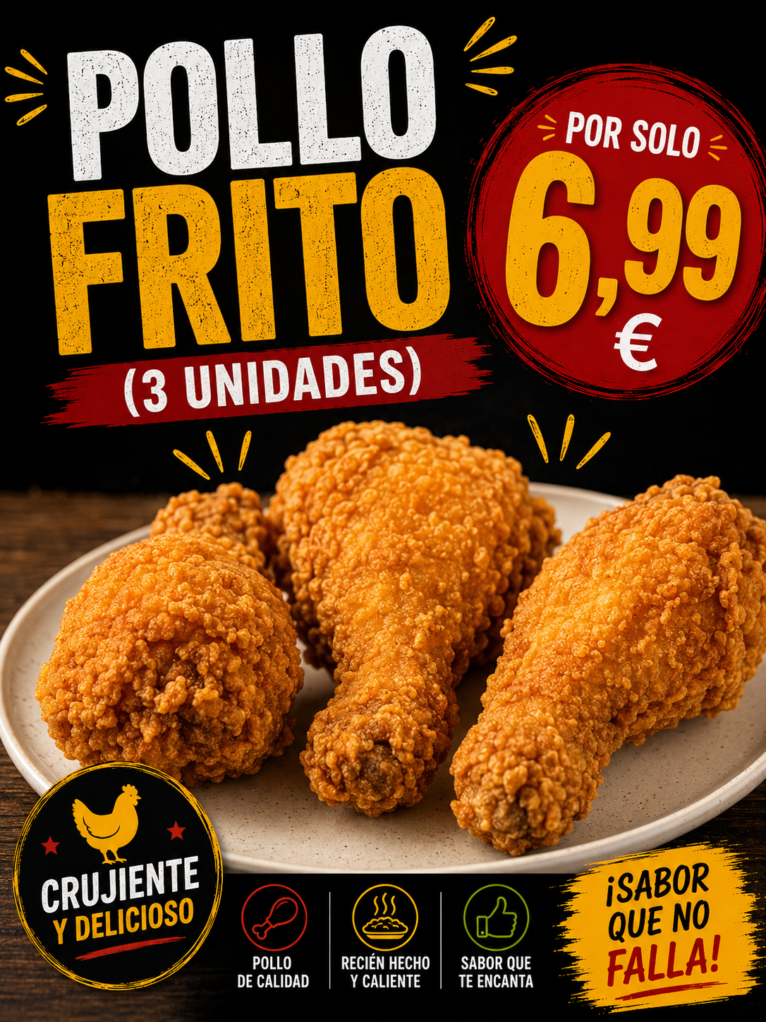 Plato Pollo Frito