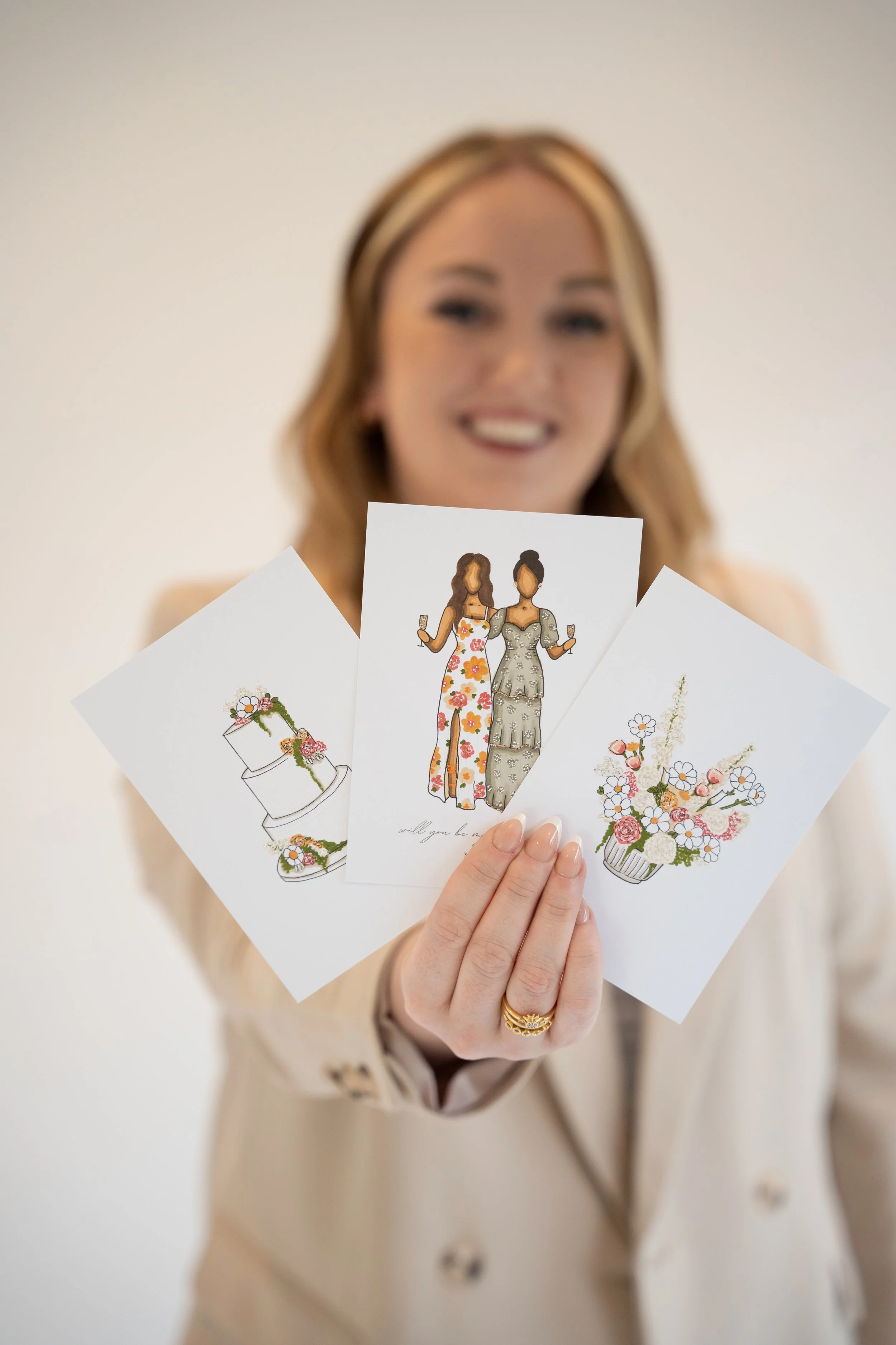 Professional illustration markers used to create Petal & Portrait live wedding and event illustrations.