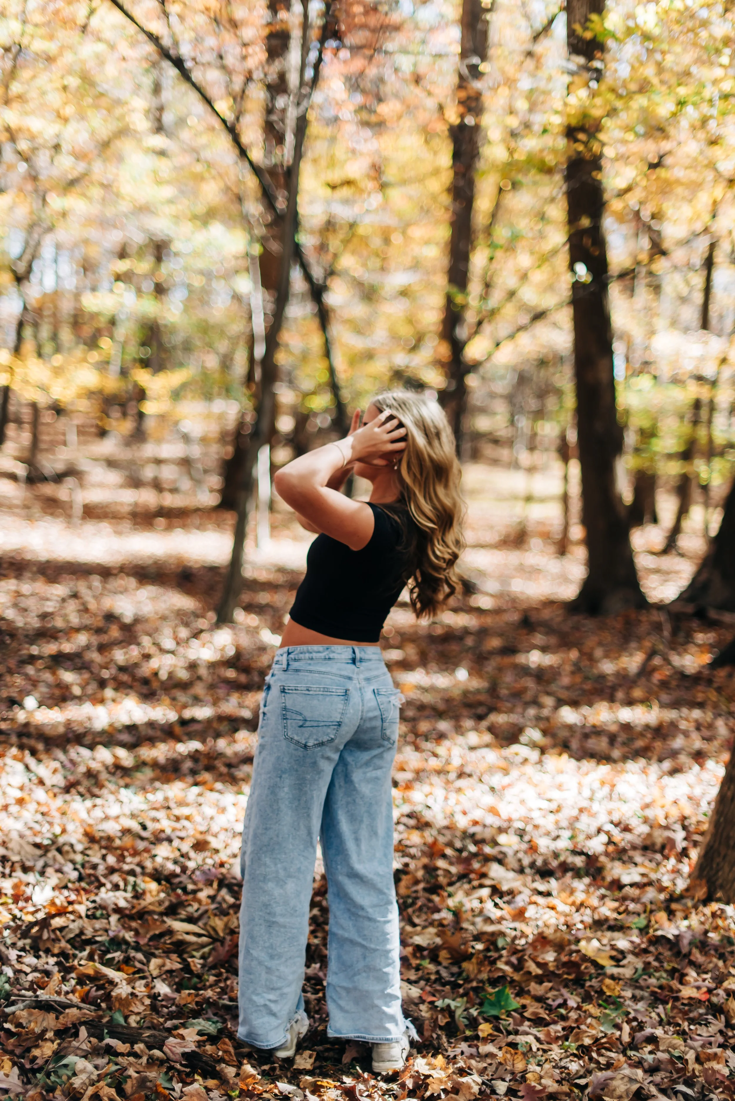 Senior portraits in Gettysburg, Pennsylvania during fall