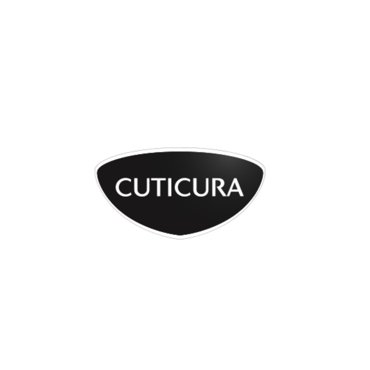 A black circular object with the word 'CUTICURA' written on it.