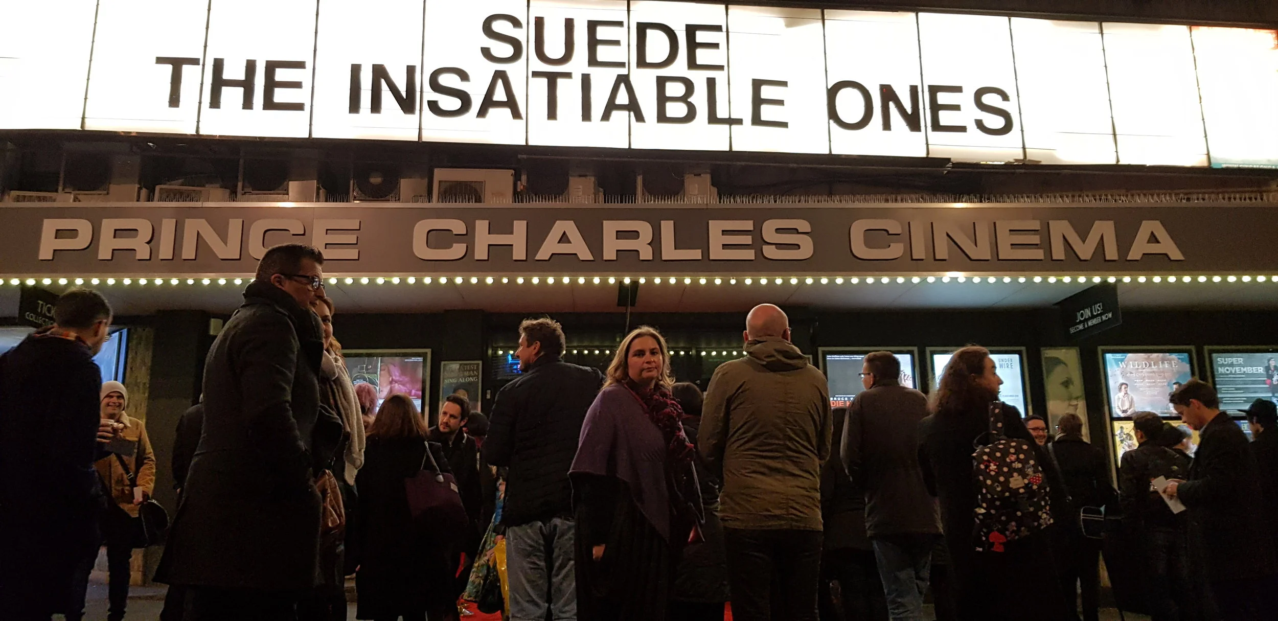 Friends and fans gather last night for Mike Christie’s detailed examination of Suede’s career