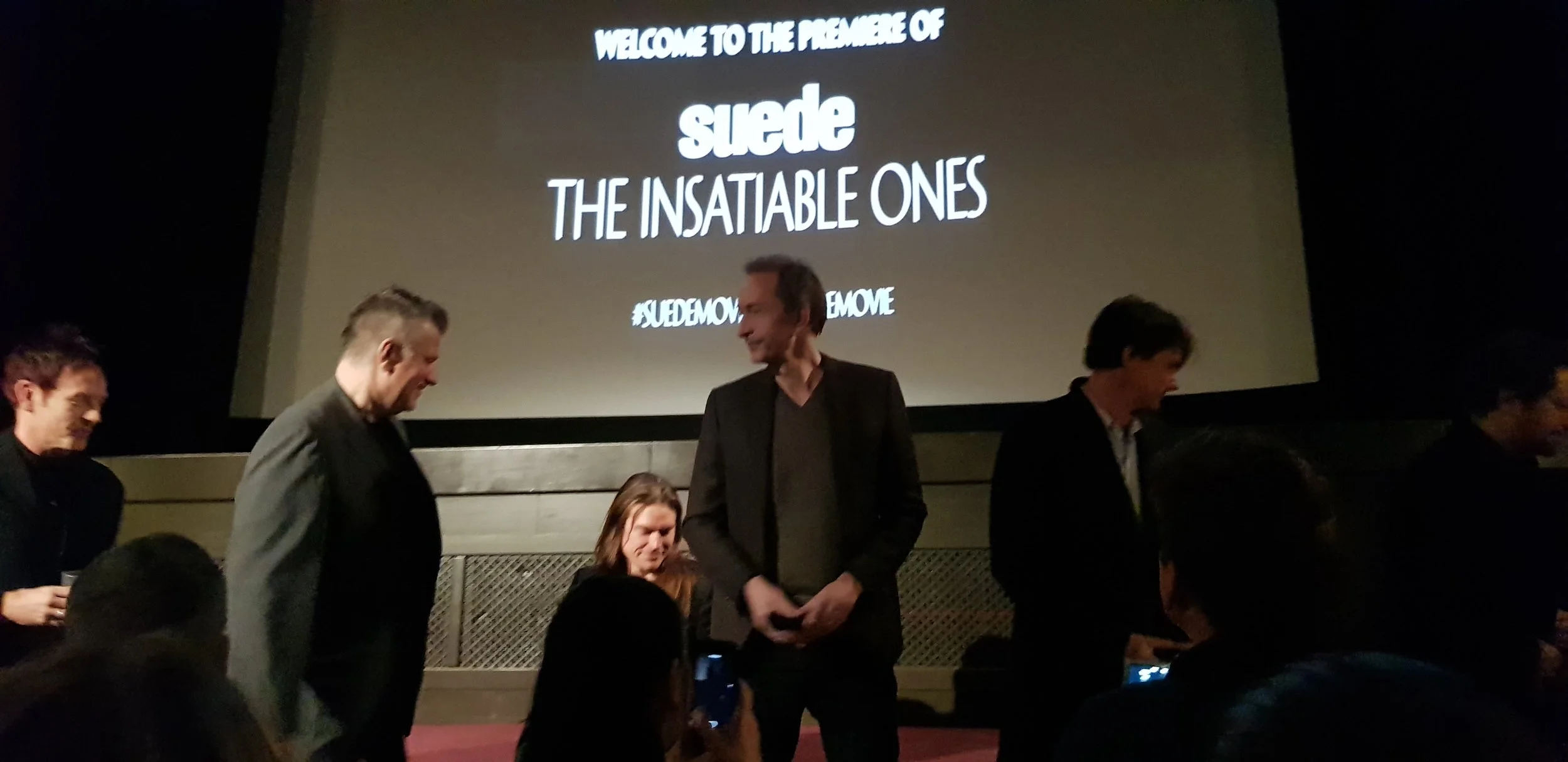 Mike Christie and Suede introduce the film to friends and fans.