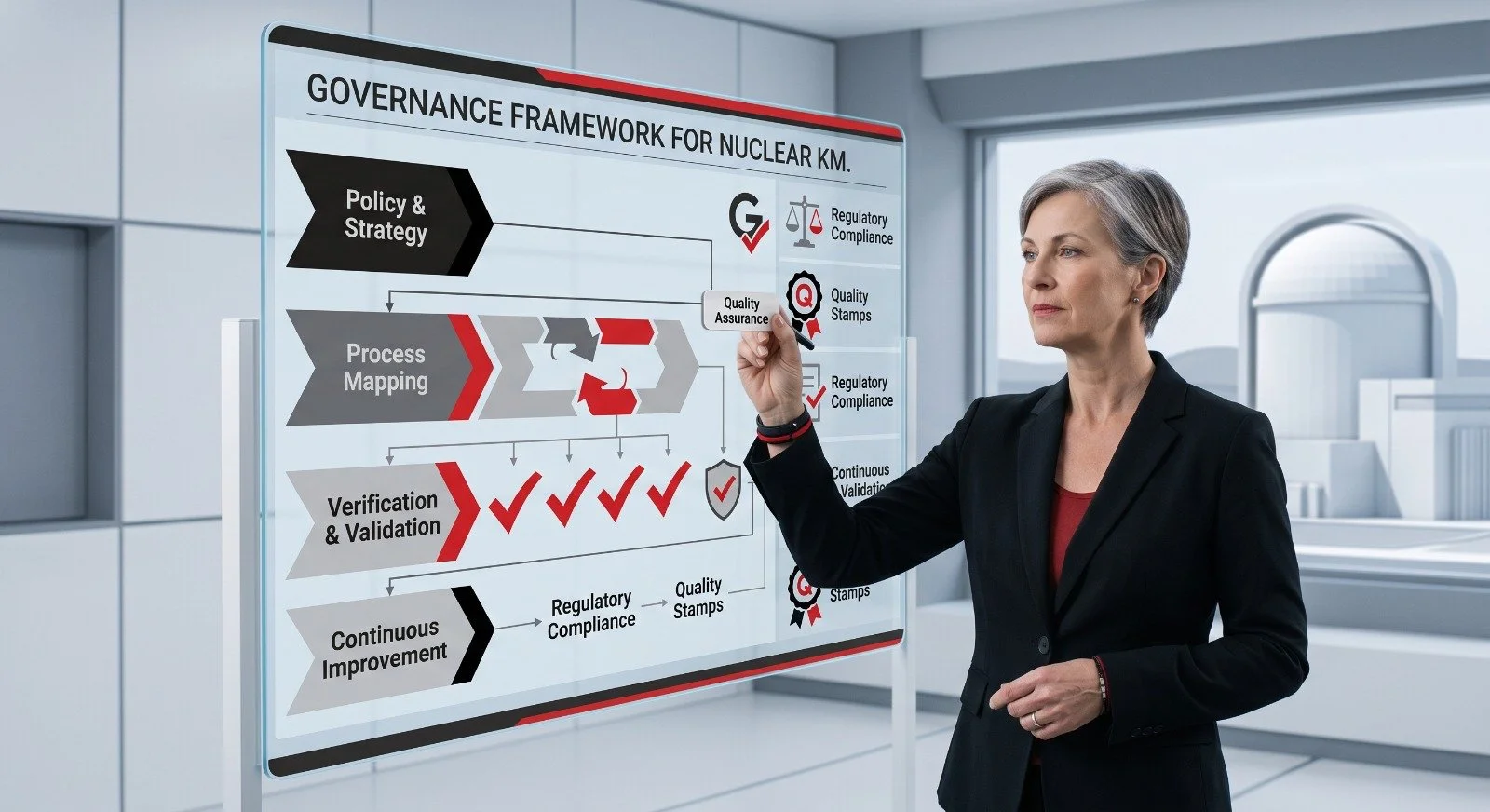 Support in Governance Framework for Knowledge Management in Nuclear facilities and regulatory bodies