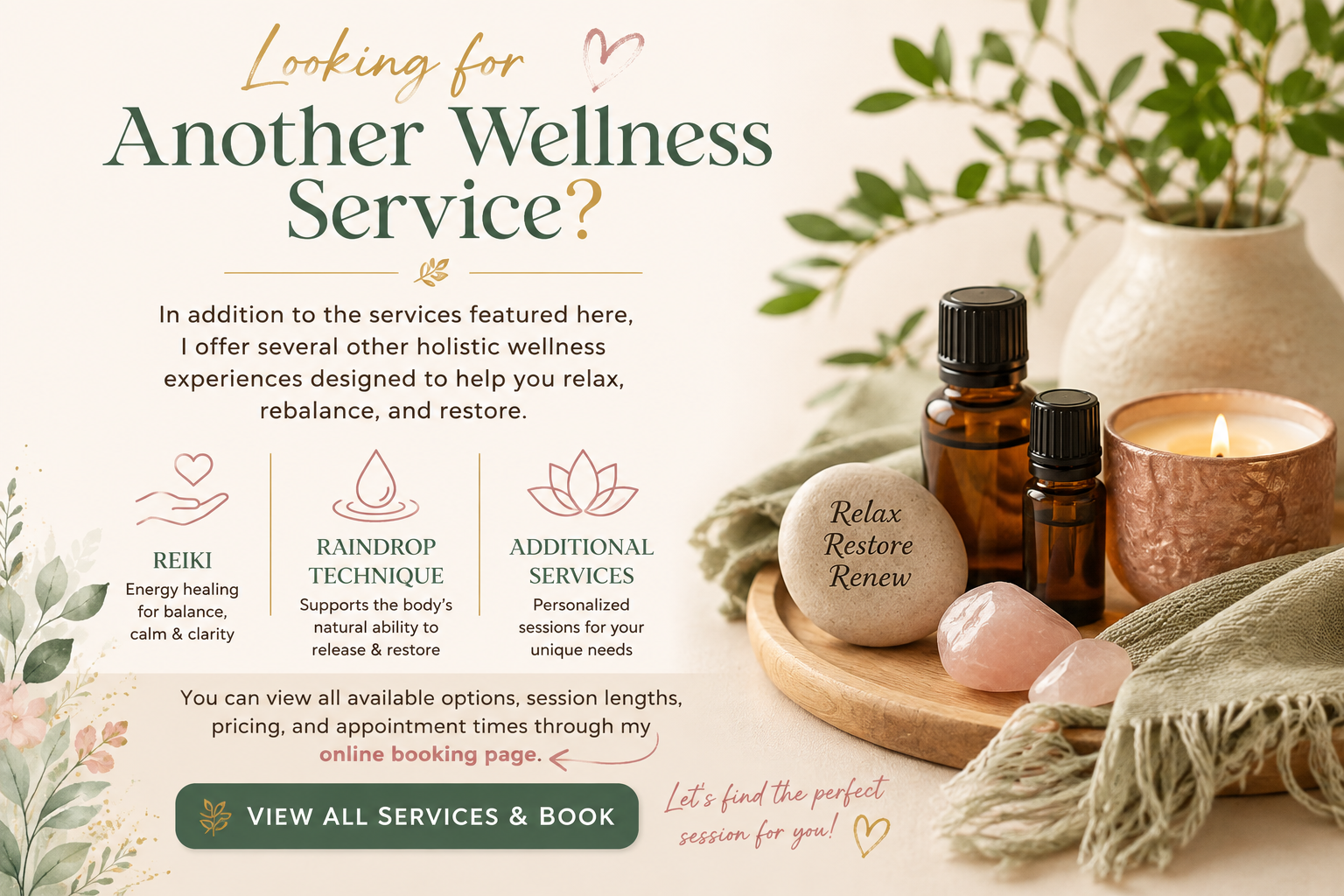 Robin's Nest of Wellbeing, Birdsboro pa, Reflexology, Raindrop technique