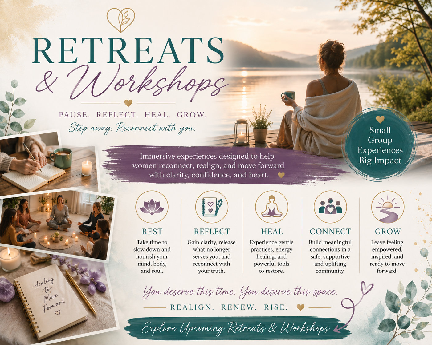 Robin Rhodes Healing to Move Forward Women's wellness coach retreats