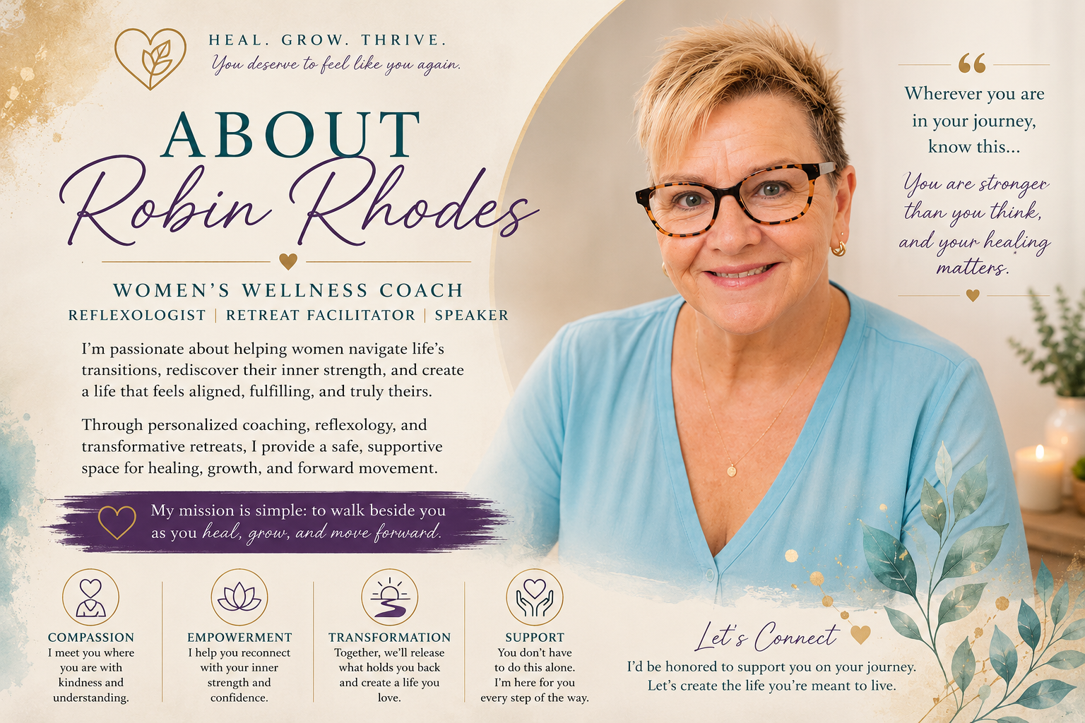 Robin Rhodes Healing to Move Forward About Robin
