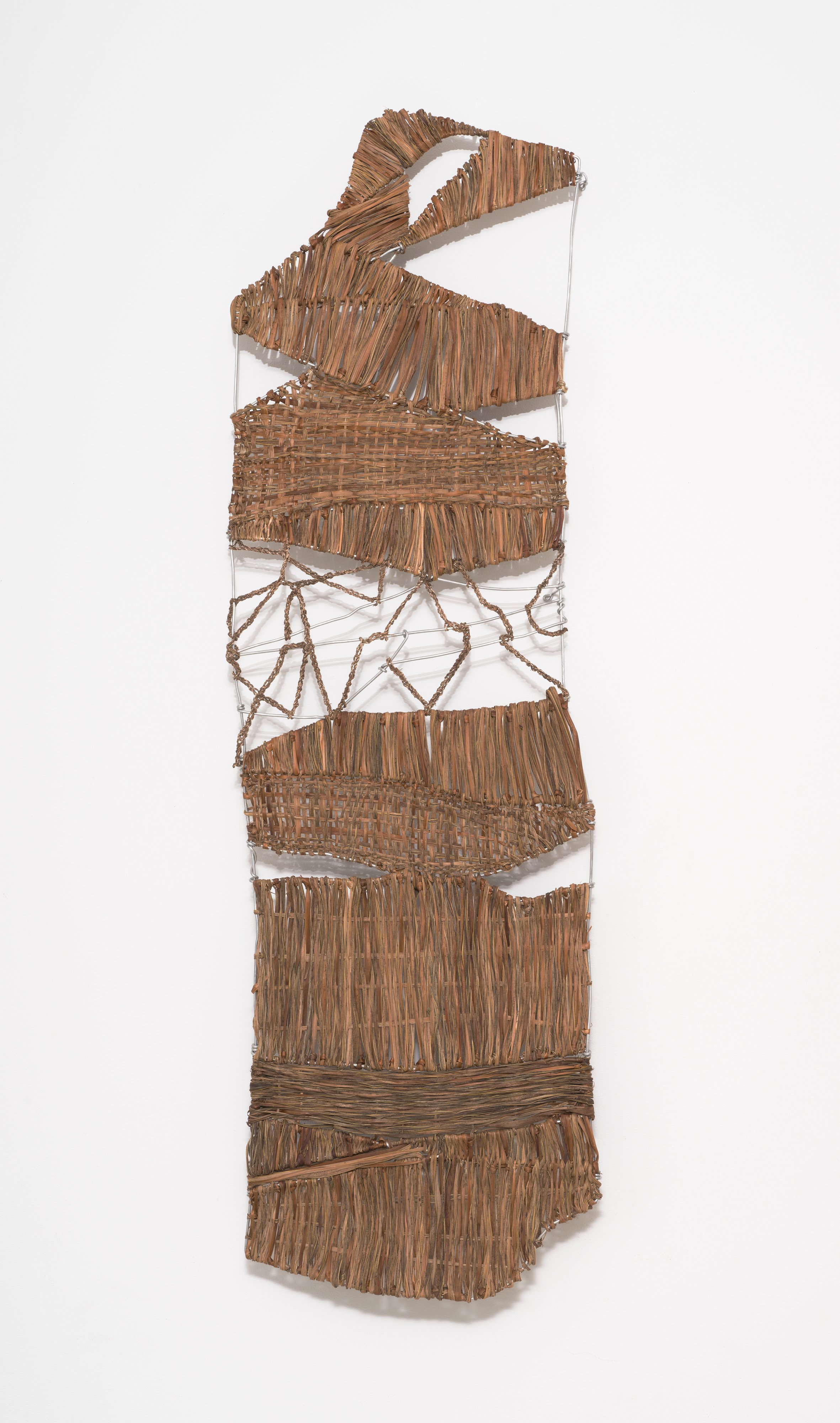 Fibre sculpture representing a rock pattern at Tomakin Beach, NSW