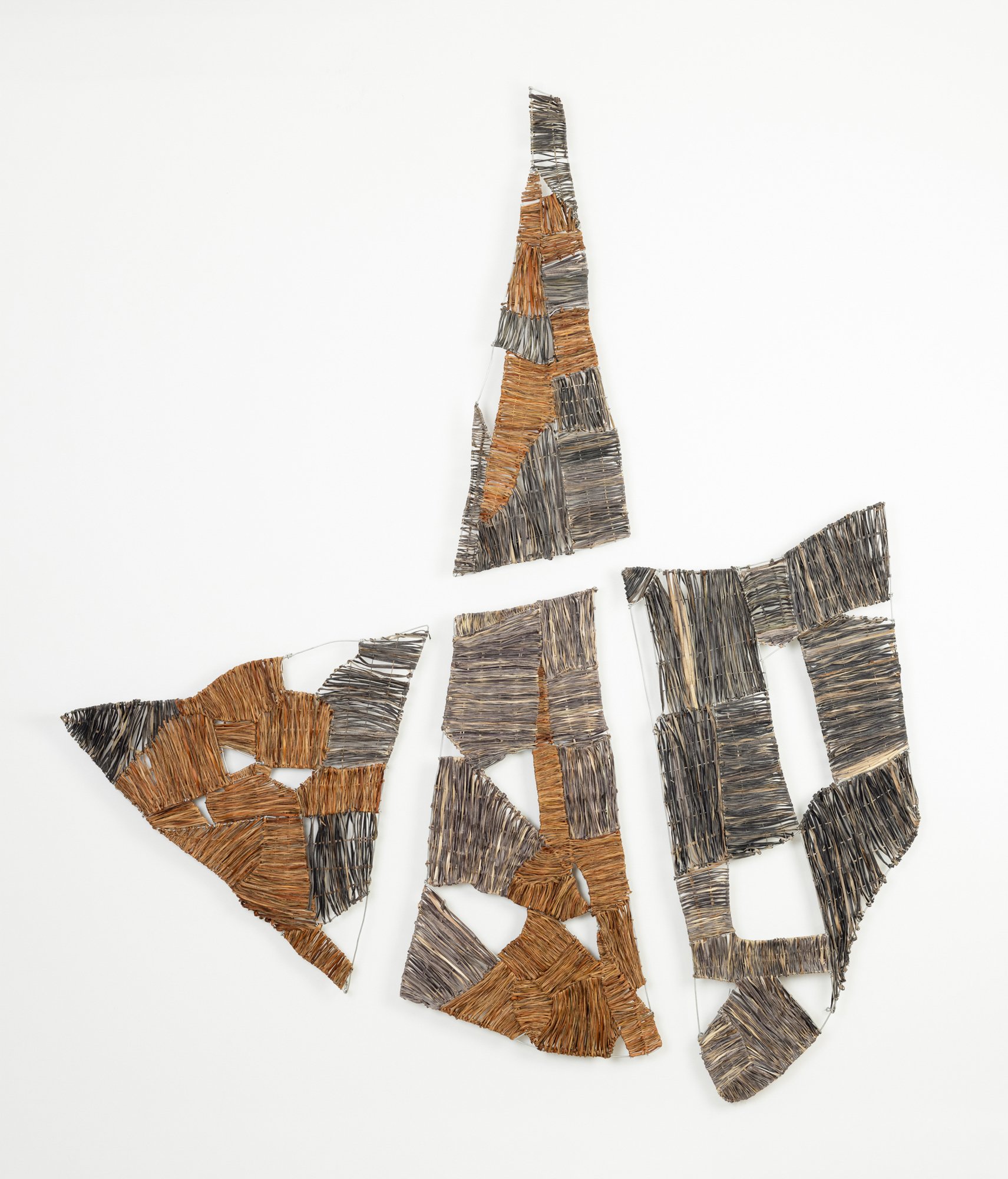 Four-part fibre sculpture Flat Rock 5, Wapengo, NSW.