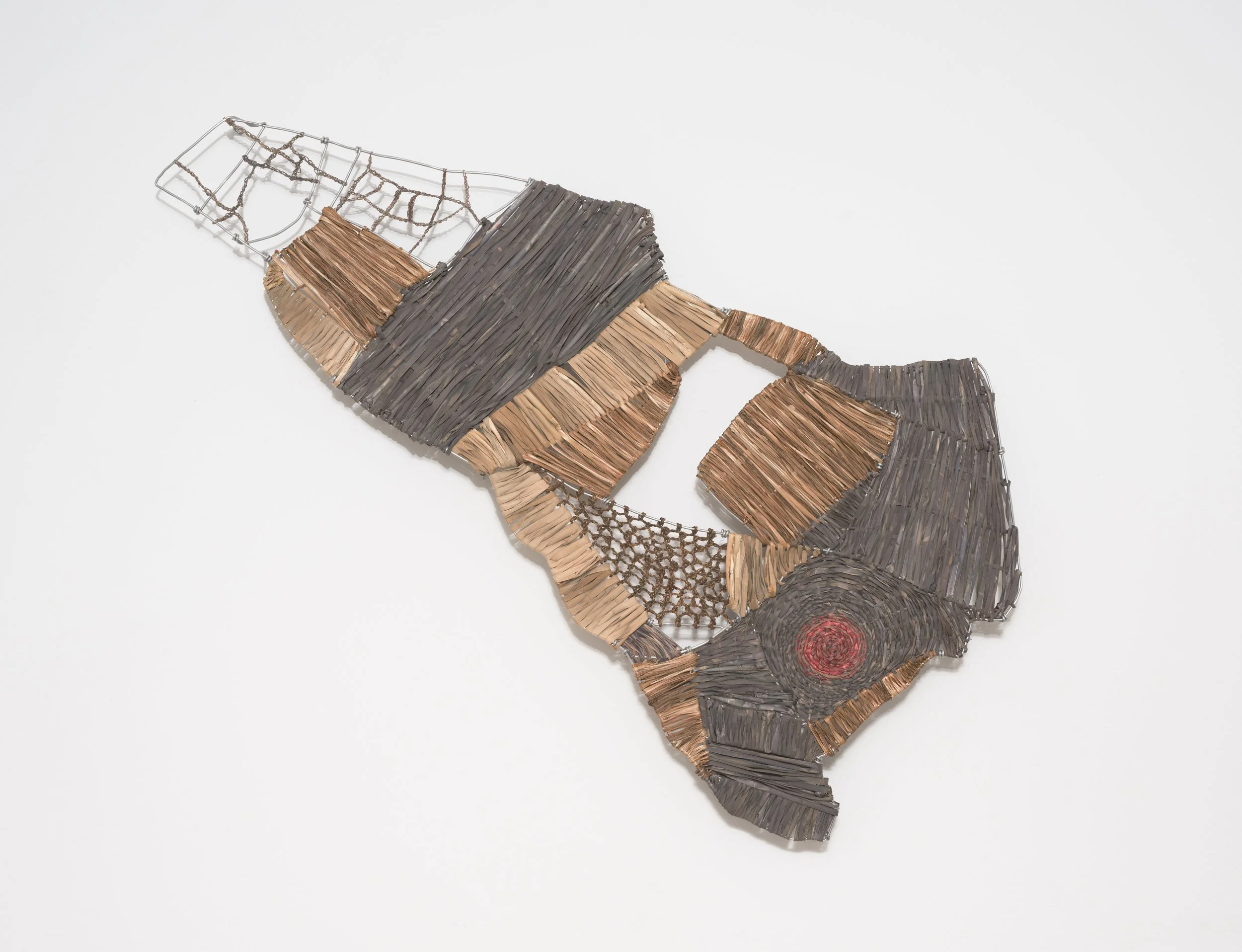 Fibre sculpture representing a rock pattern, Flat Rock 4, Mimosa Rocks National Park, NSW