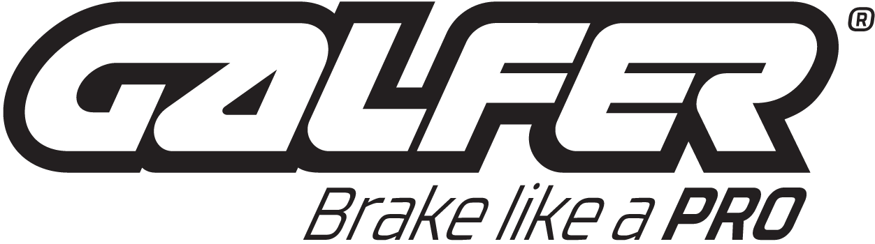 Black and white Galfer logo with the tagline 'Brake like a PRO' underneath.