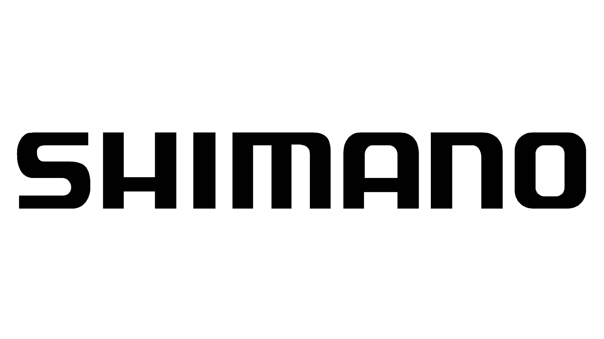 The Shimano logo in black and white