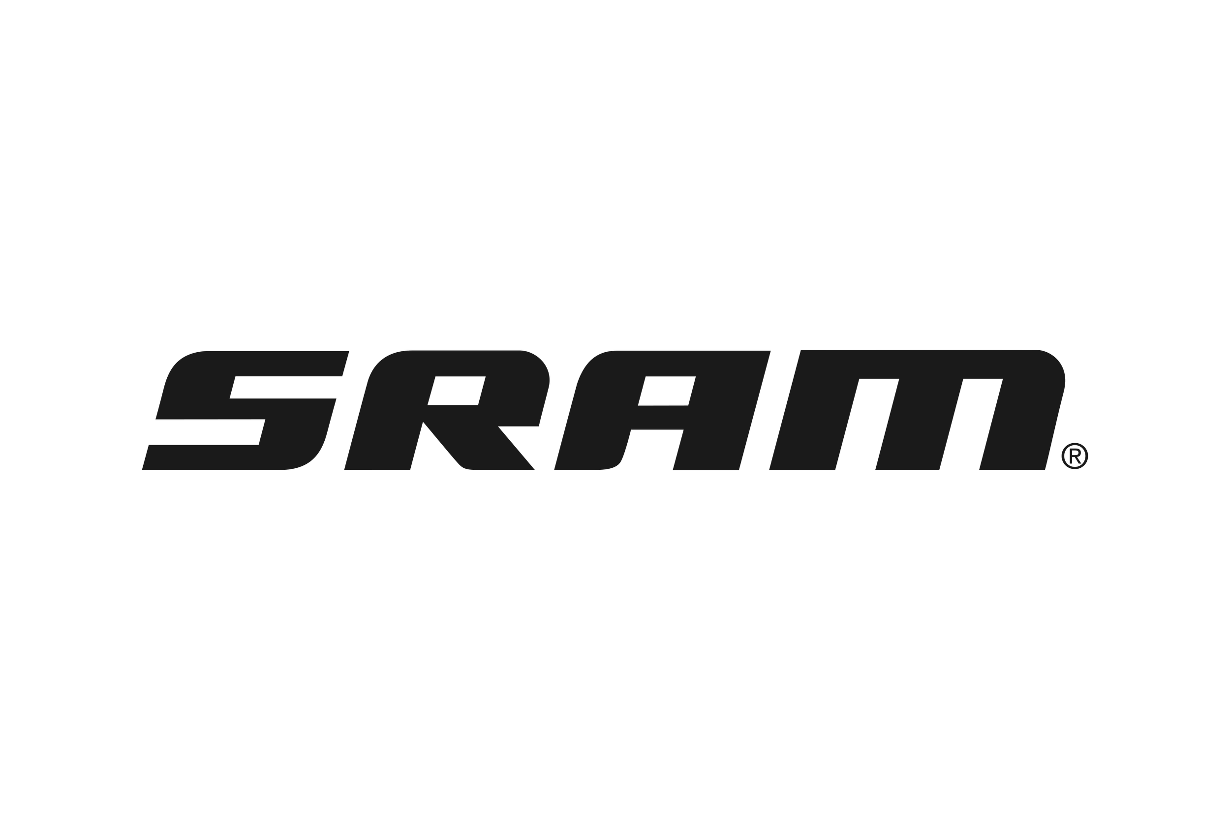 Black and white Sram logo