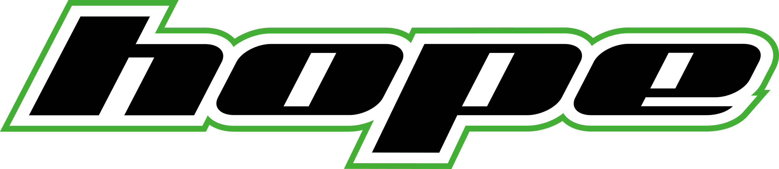 The 'Hope' logo in black with green and white outline.