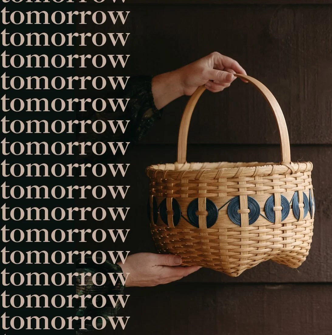 Big announcement coming tomorrow!
[photo of Amanda Sprinkle&rsquo;s hand-woven Appalachian traditional basket]
#radfordva #appalachianartist #appalachianart #shoplocalva #supportlocalart