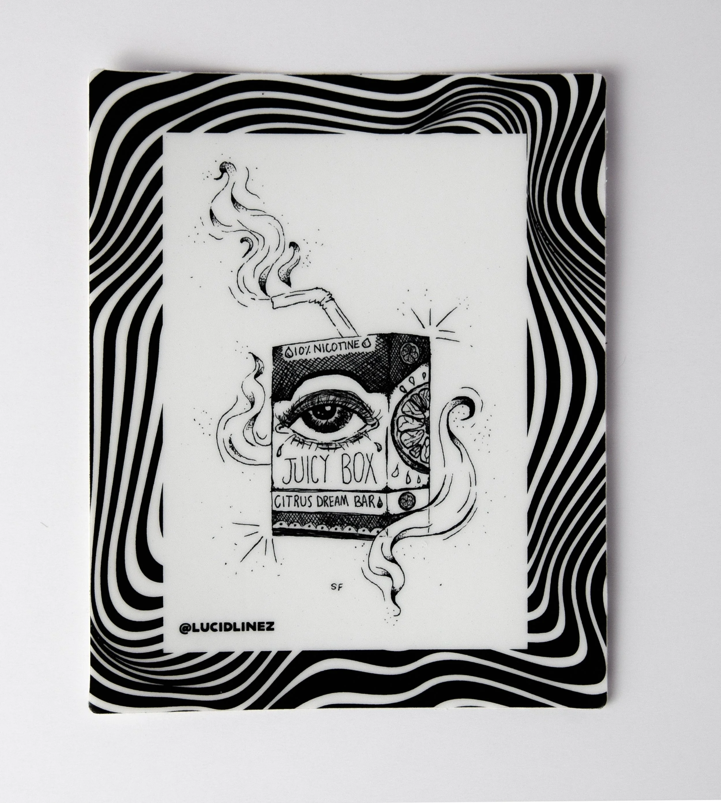 "Juicy Box" Sticker - Lucid Linez