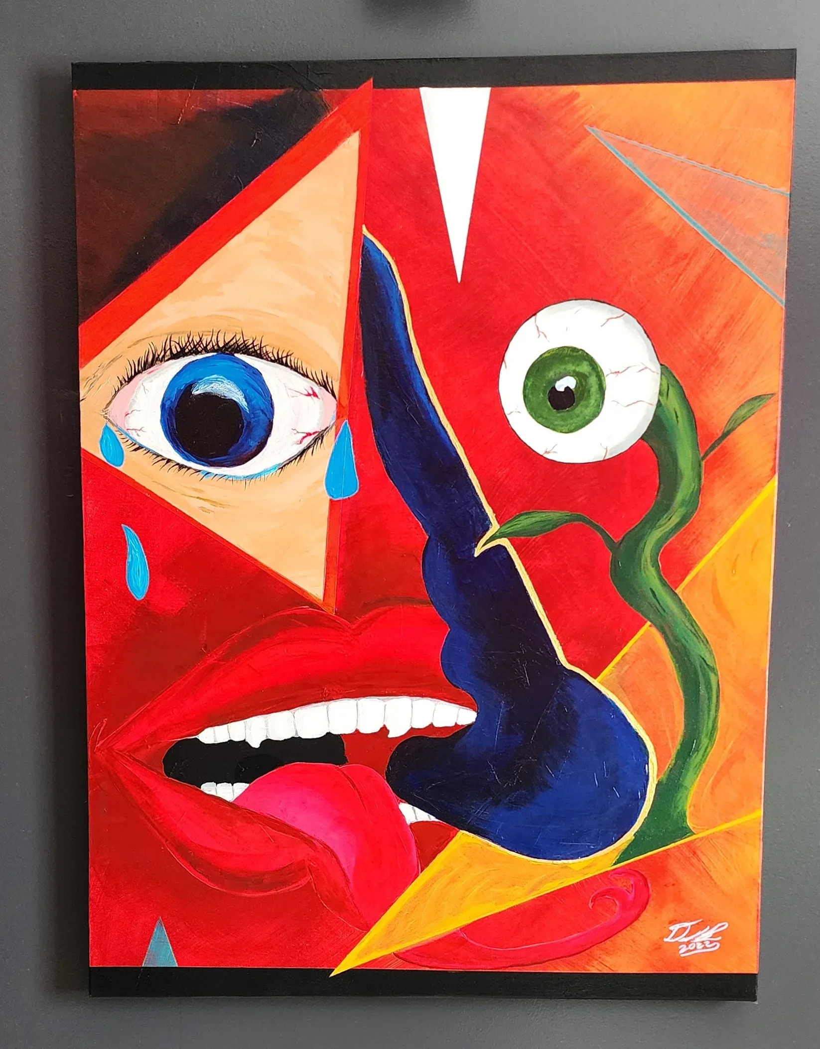 "Paradigm Shift," Derek Byers, 2022, Acrylic on Canvas.
