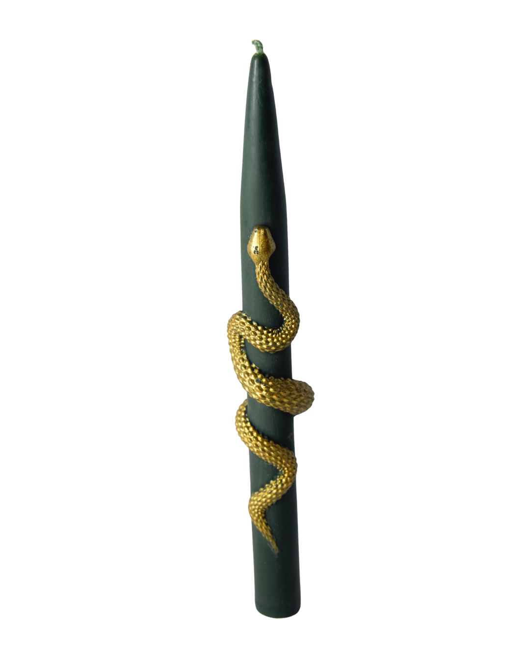 Snake Taper Candles in Green by VRcandle - Detail