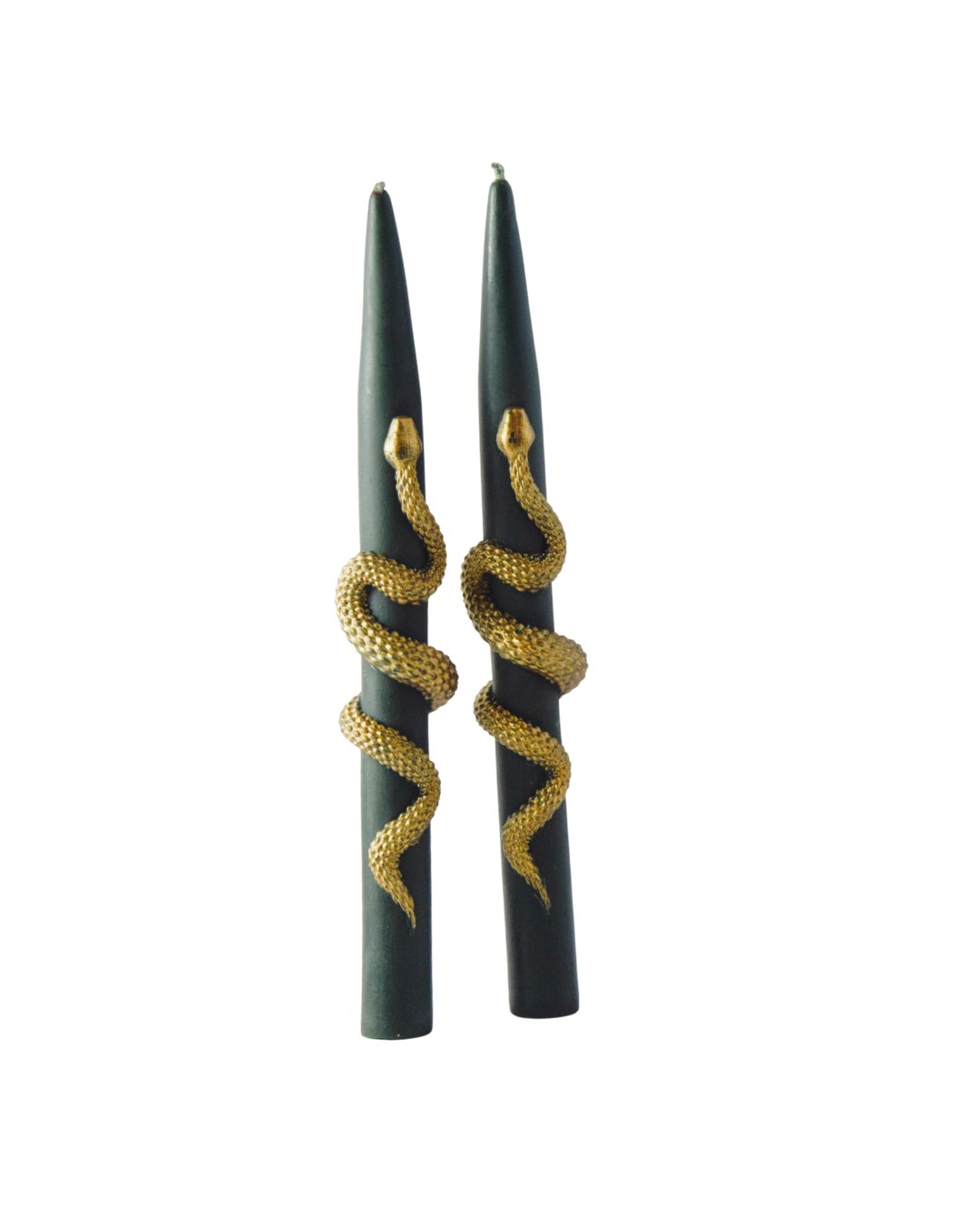 Snake Taper Candles (Green) - VRcandle