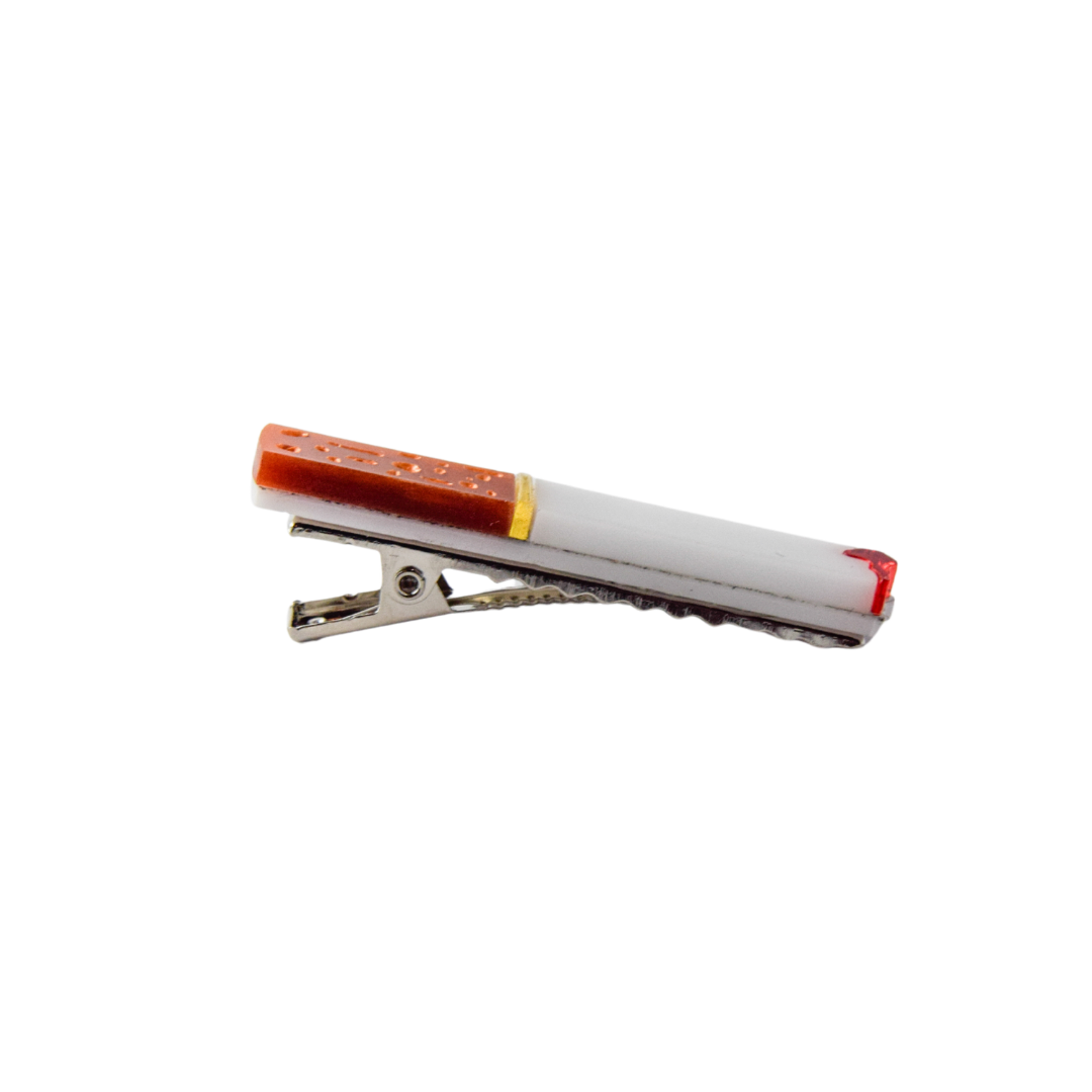 Lit Cigarette Hair Clip by So Camp! - Side.png