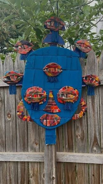 Untitled Mask, Laylan Lemon, Mixed Media Commission