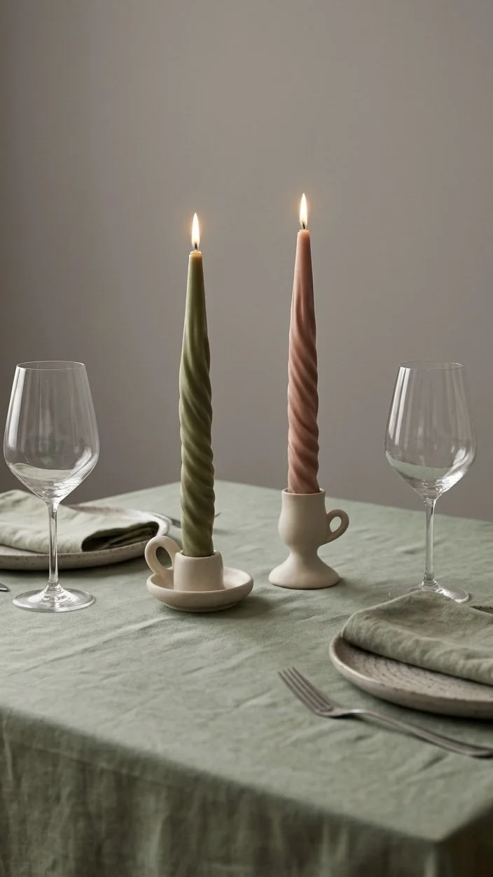 VRcandle Twisted Taper candles