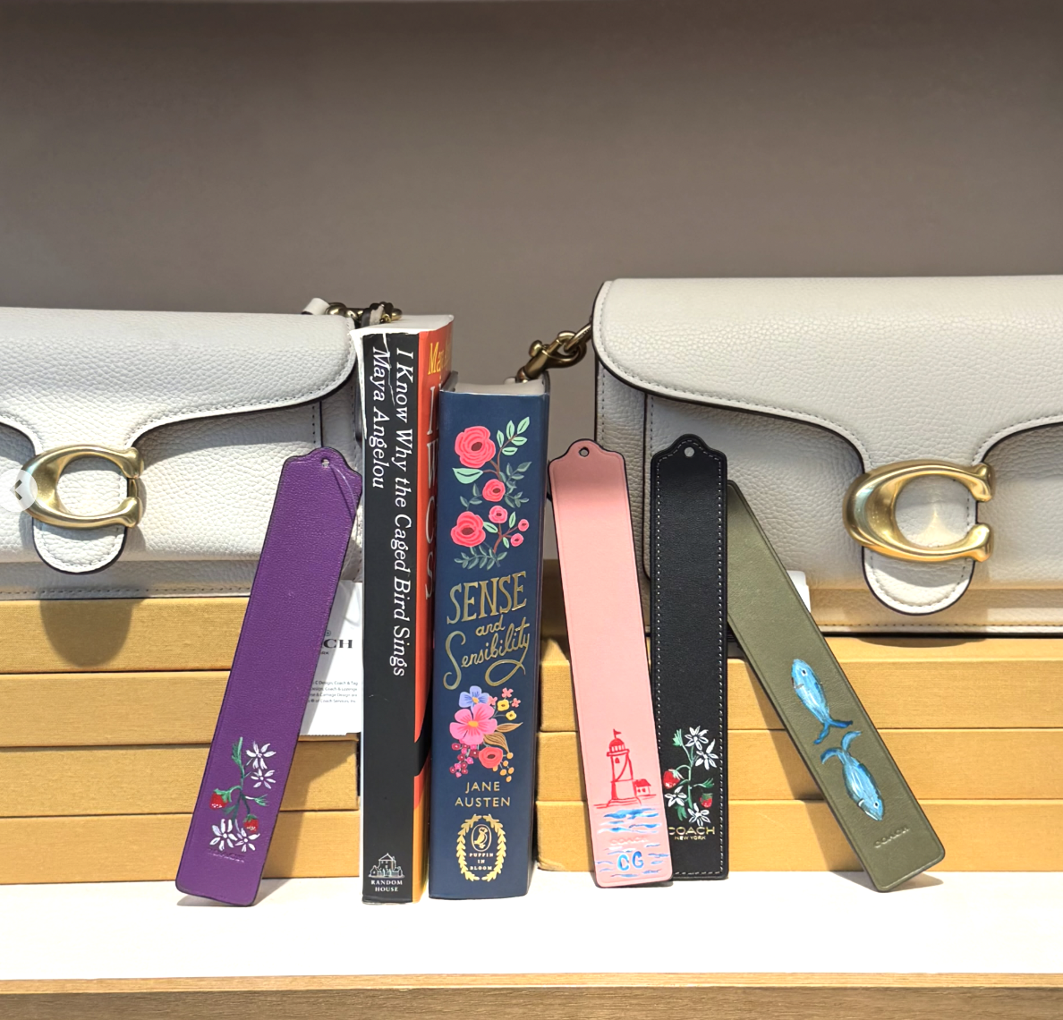 Studio E Bloom handpainted bookmarks for Coach Tyson's Corner